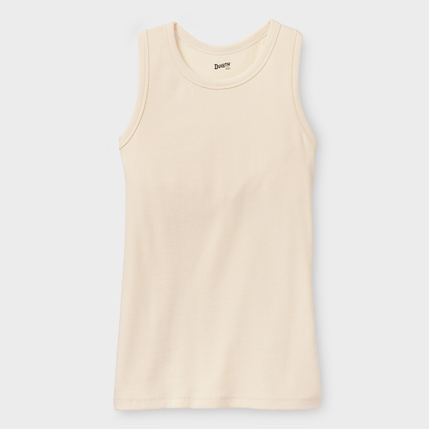 Women's No-Yank Rib Racerback Shelf Bra Tank | Duluth Trading Company