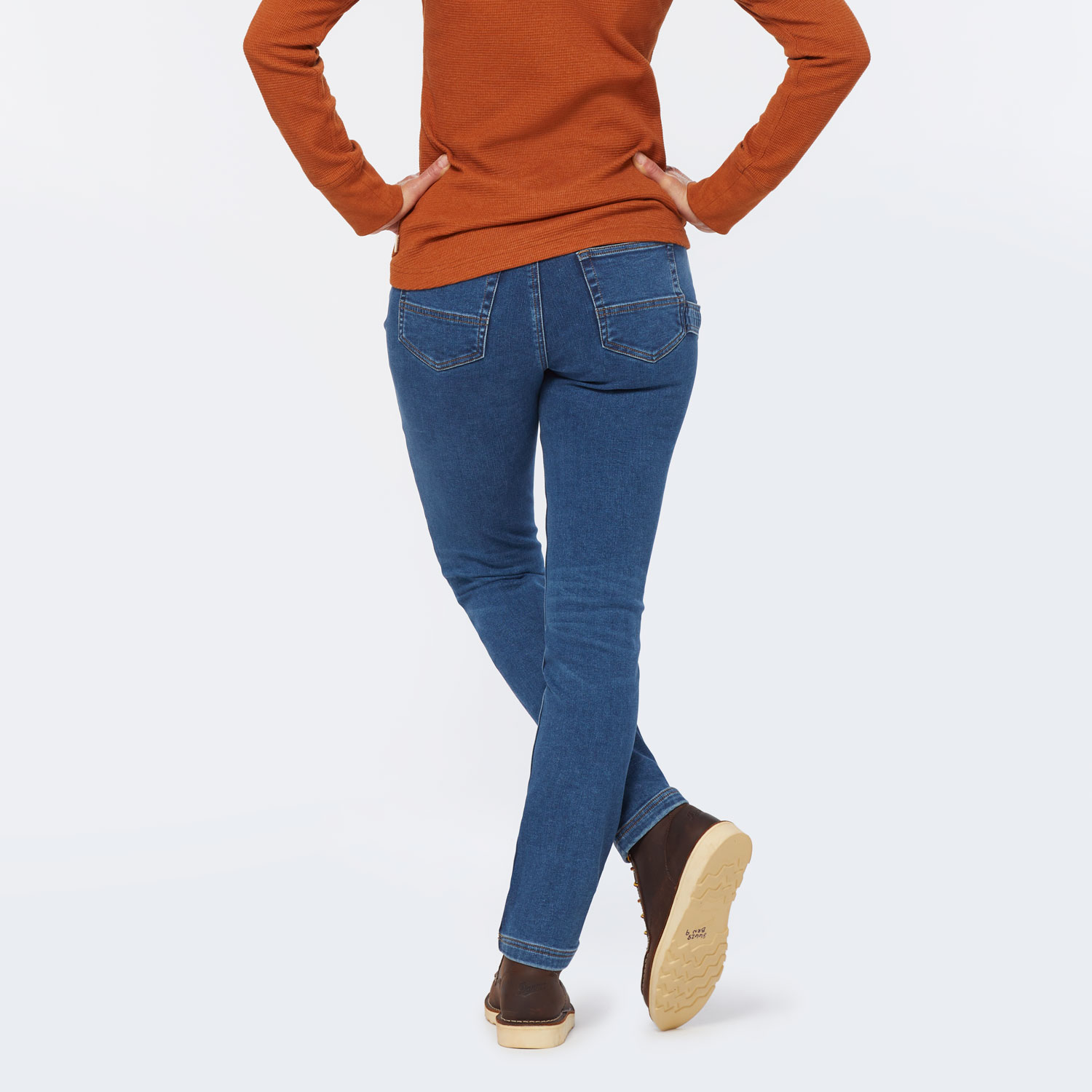 Women's Double Flex Brushed Back Slim Leg Jeans - image 2