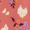 Mauve Floral Chicken
