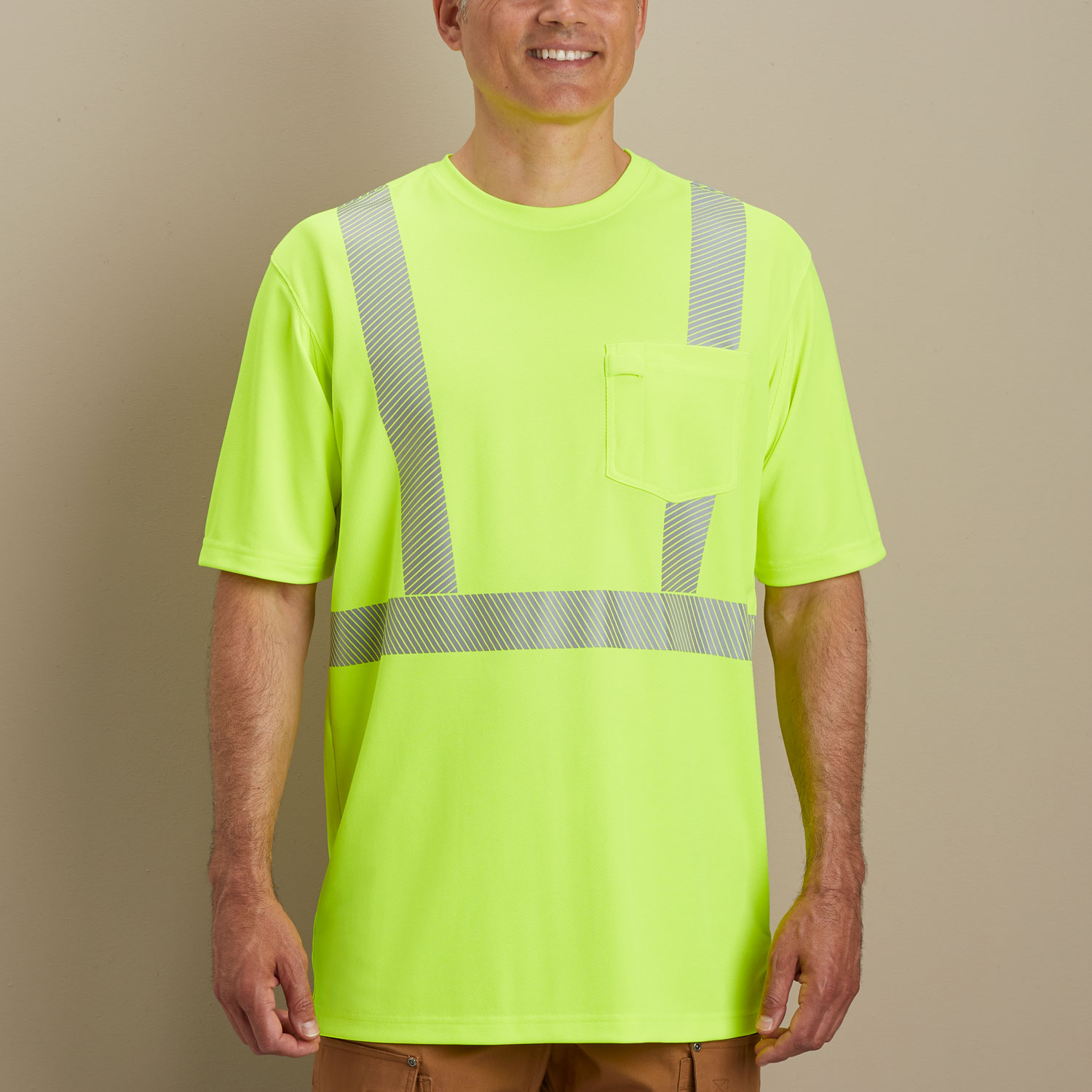 Men's Longtail T Hi-Vis Class 2 Short Sleeve T-Shirt | Duluth