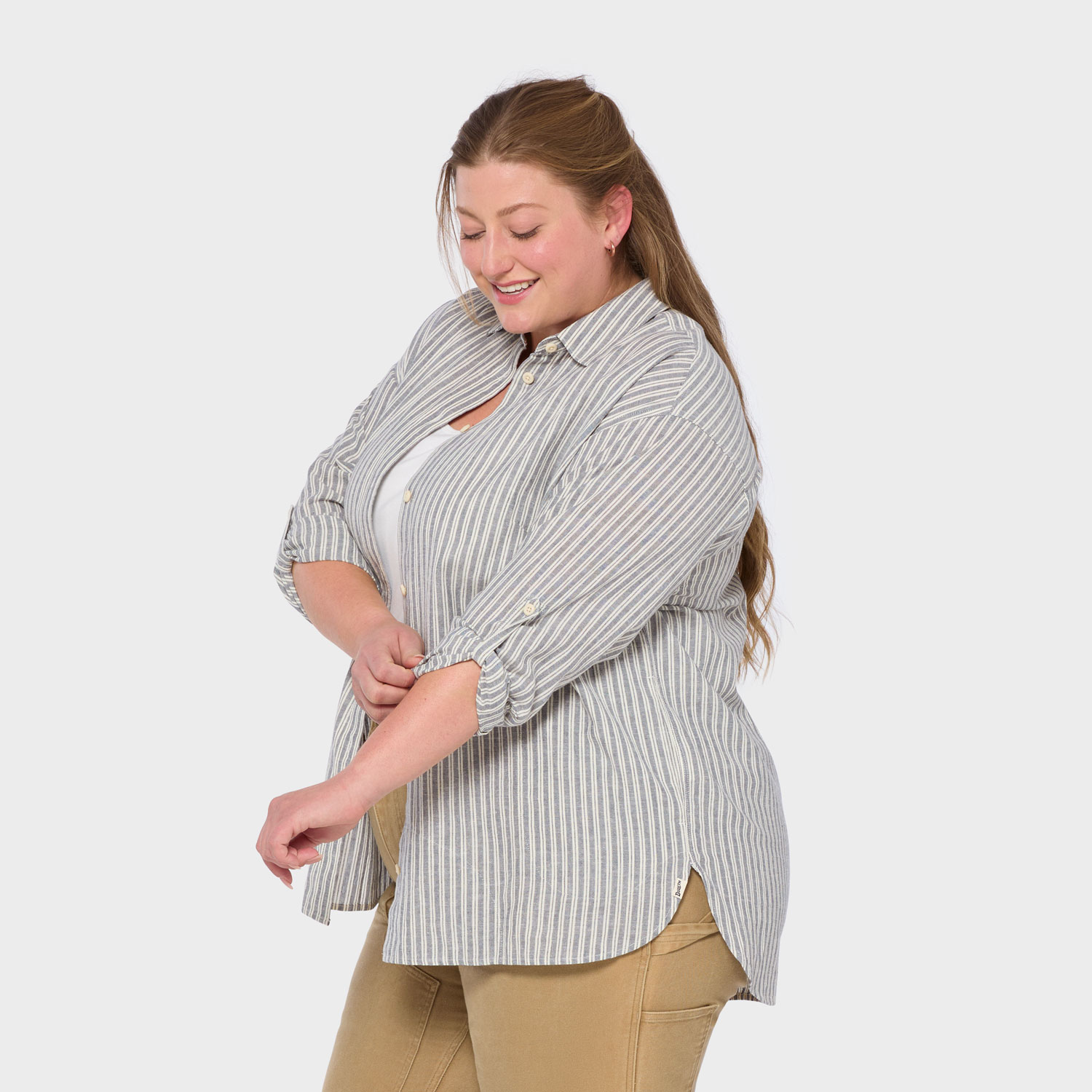 Women's Plus Artisan Hemp Overshirt - image 3