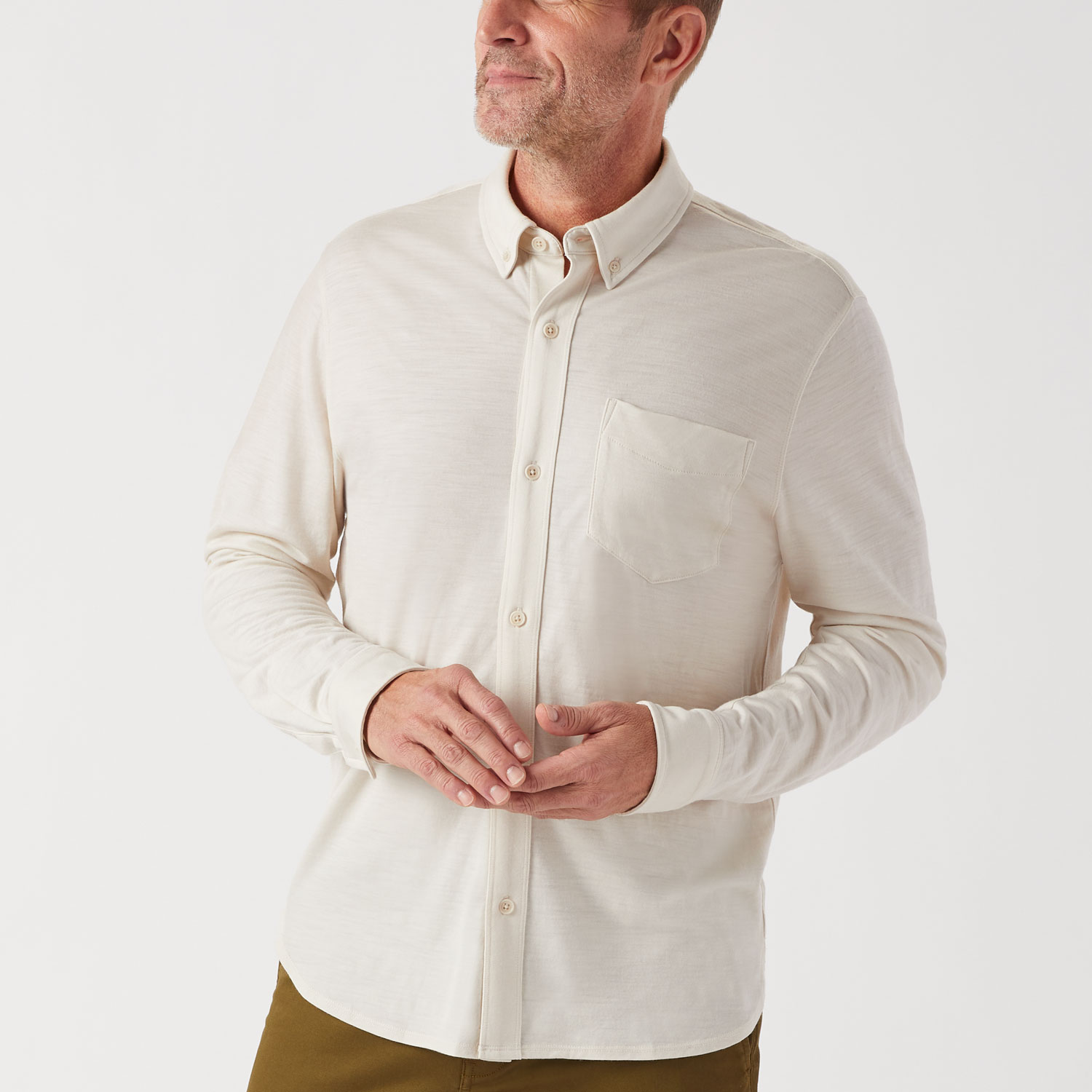 Men s Best Made Long Sleeve Merino Knit Button Down Duluth Trading