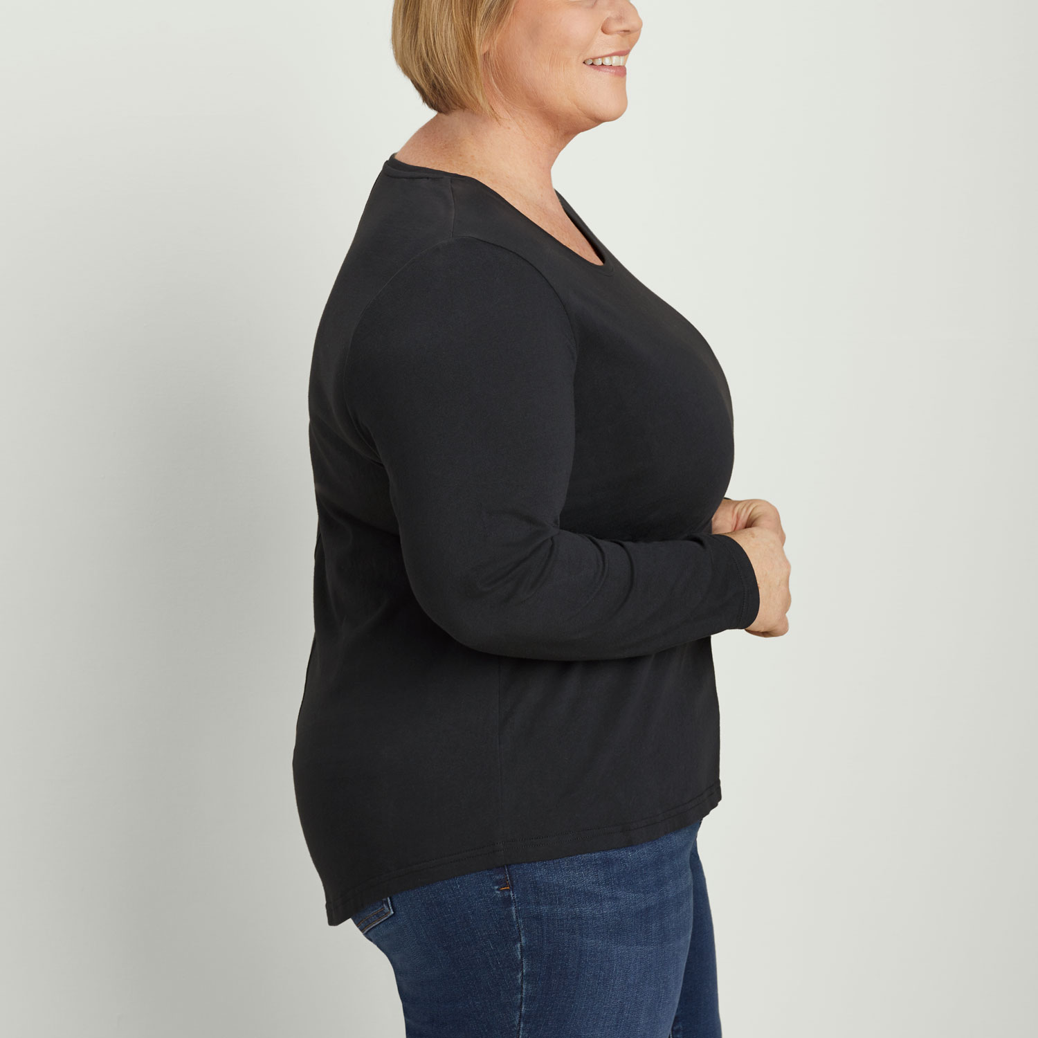 Women's Plus Lightweight Longtail T Scoopneck