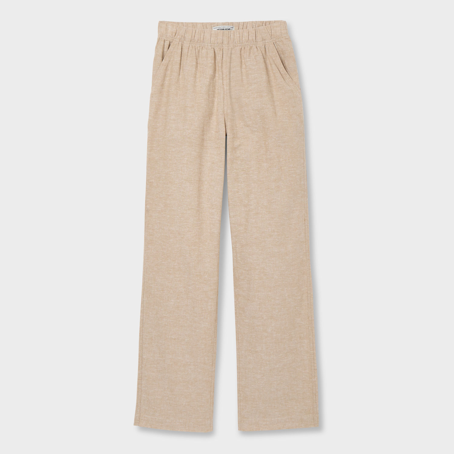 Women's Plus Artisan Hemp Relaxed Leg Pull-On Pants | Duluth