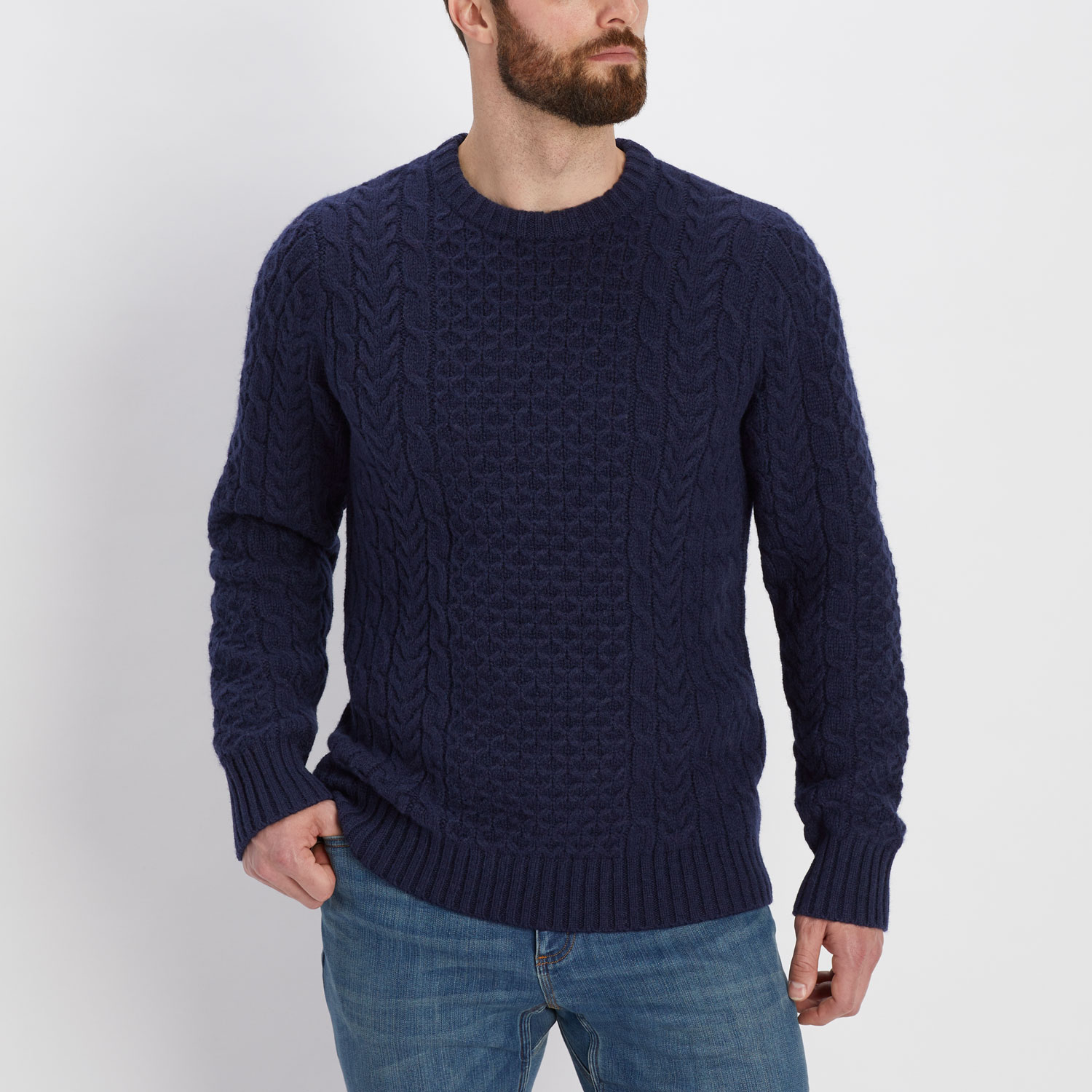 Men's Shetland Wool Cable Sweater | Duluth Trading Company