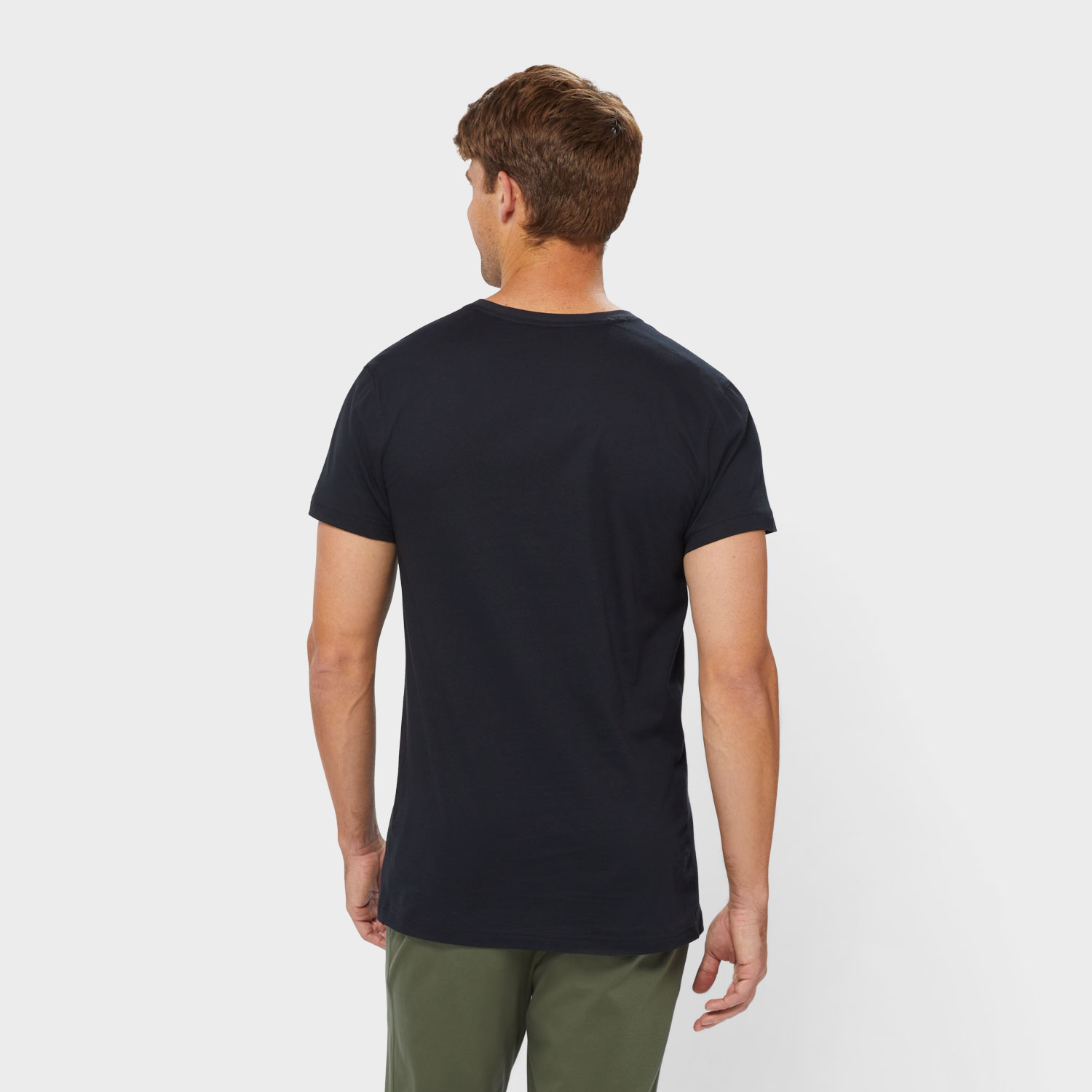 Men's Daily Cotton V-Neck Undershirt 3-Pack - image 2