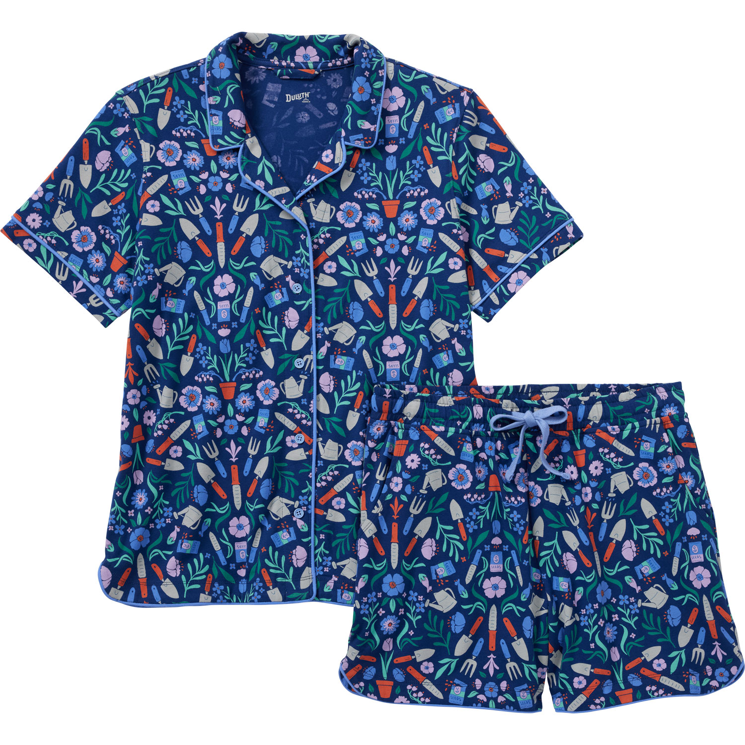 Women's Cotton Knit Printmaker Pajama Set | Duluth Trading Company