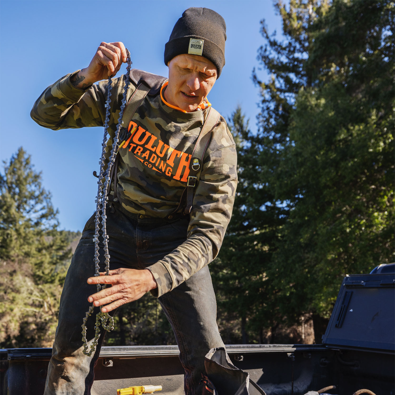 Men's Longtail T Relaxed Fit LS Logo T-Shirt