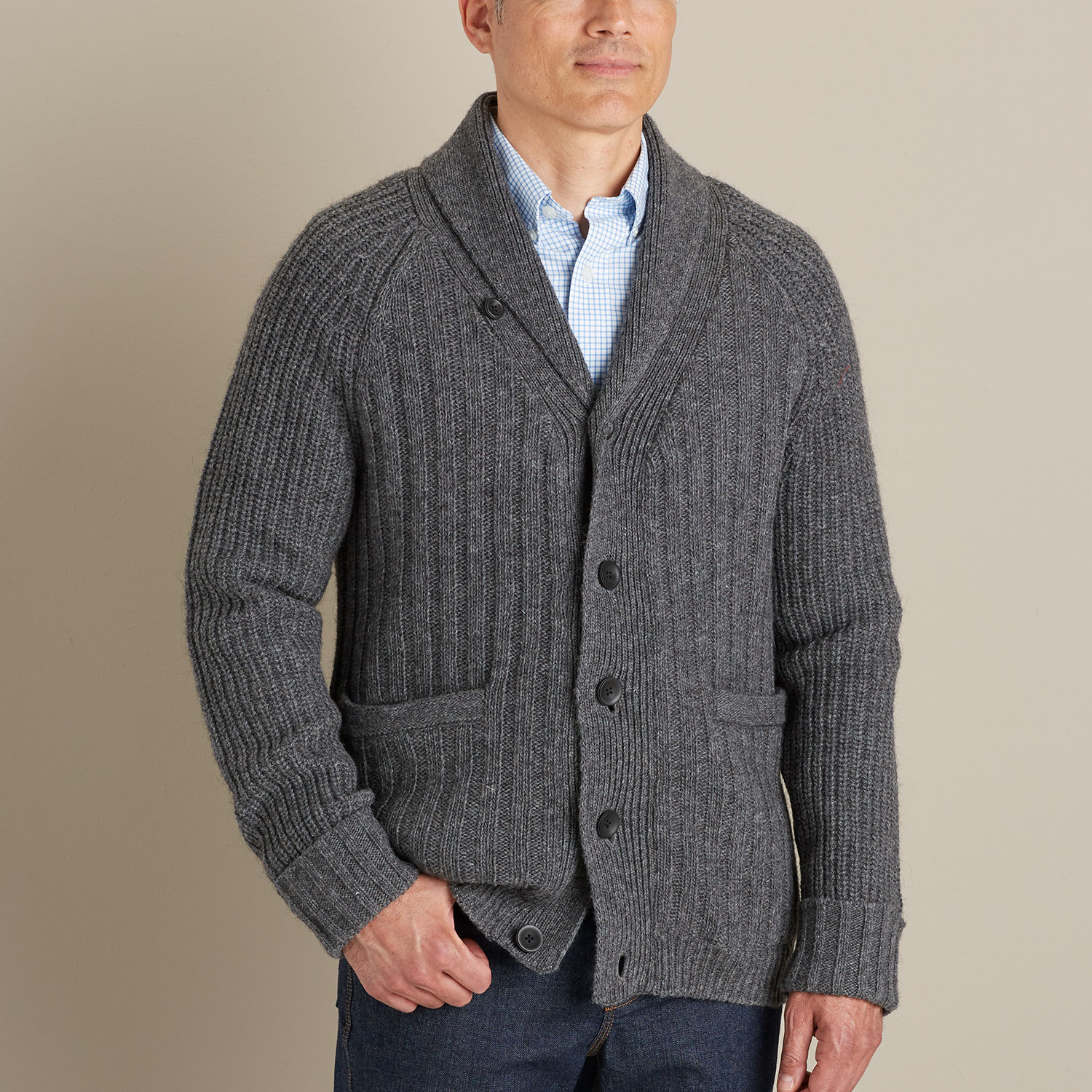 Men's Woolpaca Shawl Collar Cardigan | Duluth Trading Company