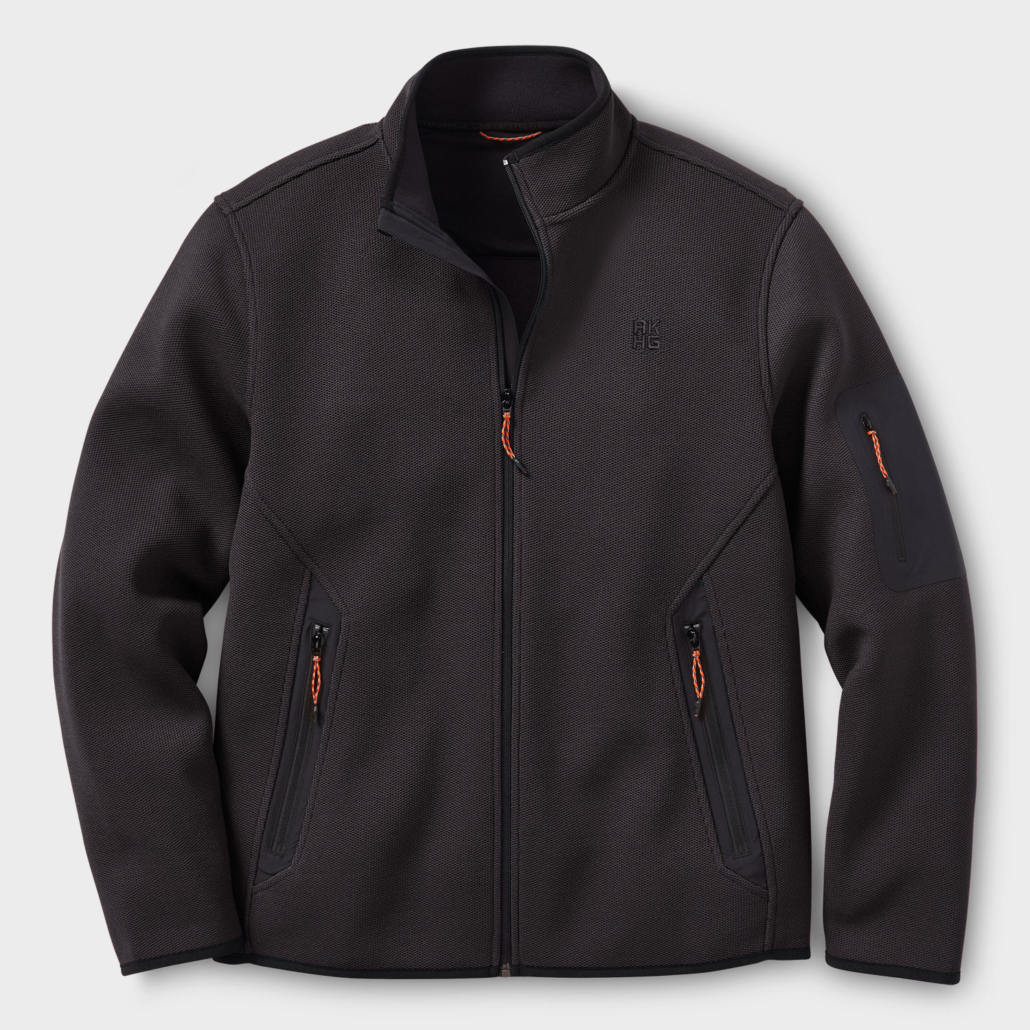 Men's AKHG Graveltec Standard Fit Full Zip Mock