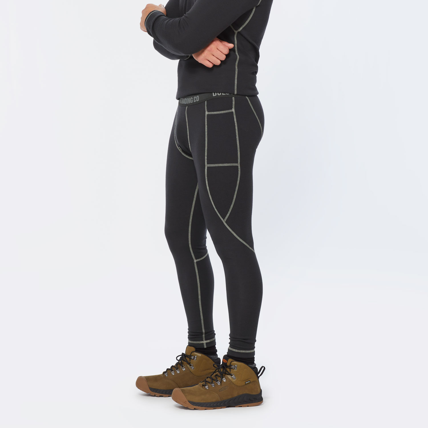 Men's Wickerino Wool Base Layer Leggings With Pockets - image 3