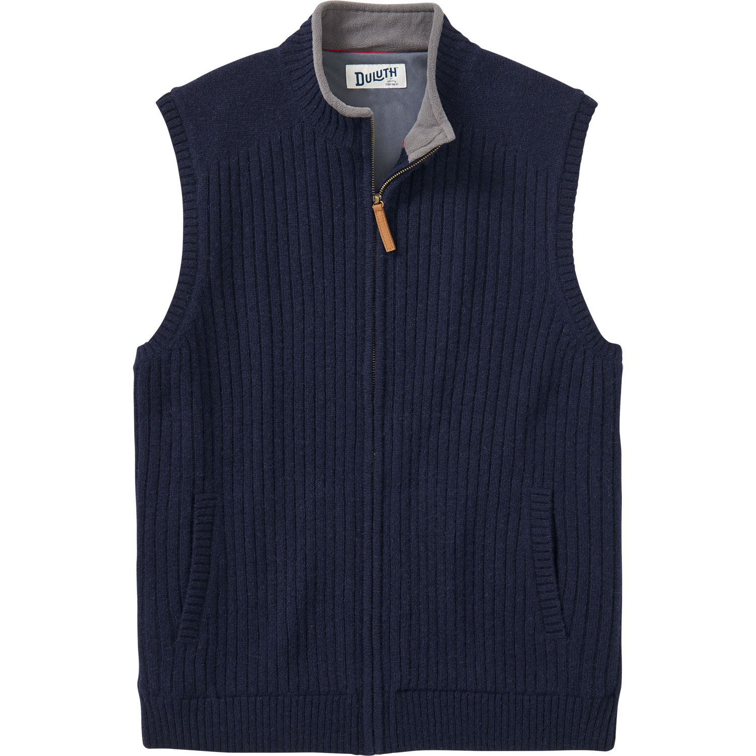 Mens zip 2024 sweater vest