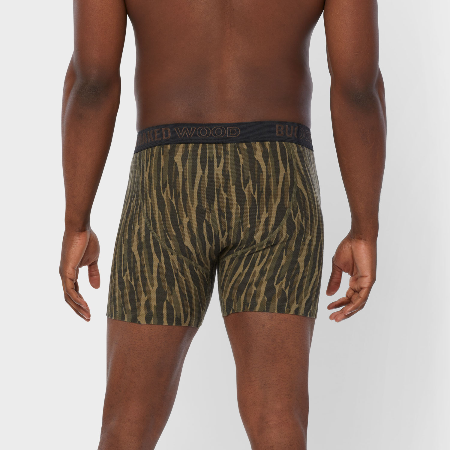 Men's Buck Naked Wood Pattern Boxer Briefs - image 2