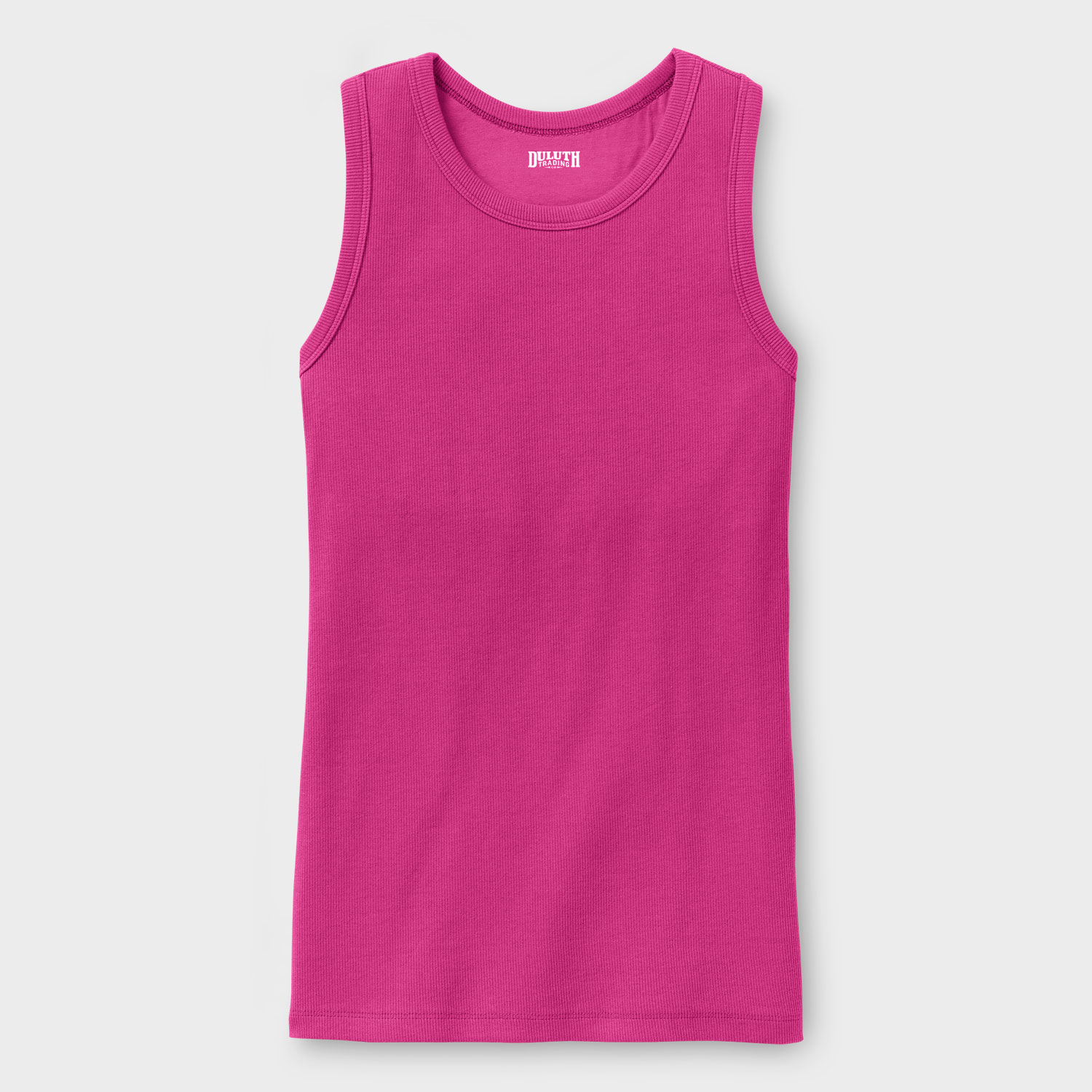 Women's No-Yank Rib Racerback Shelf Bra Tank | Duluth Trading Company