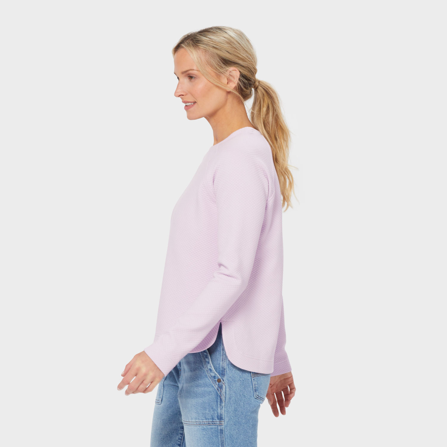 Women's AirLoc Quilted Crew Pullover - image 3