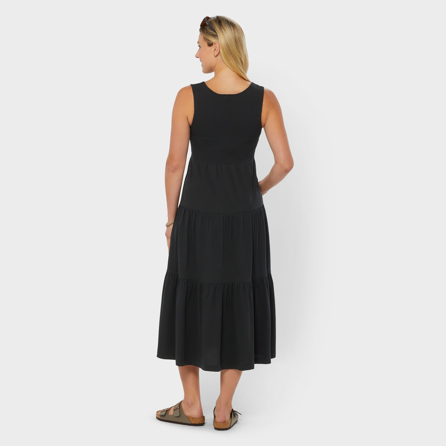 Women's Lightweight Longtail Smocked Sun Dress - image 2