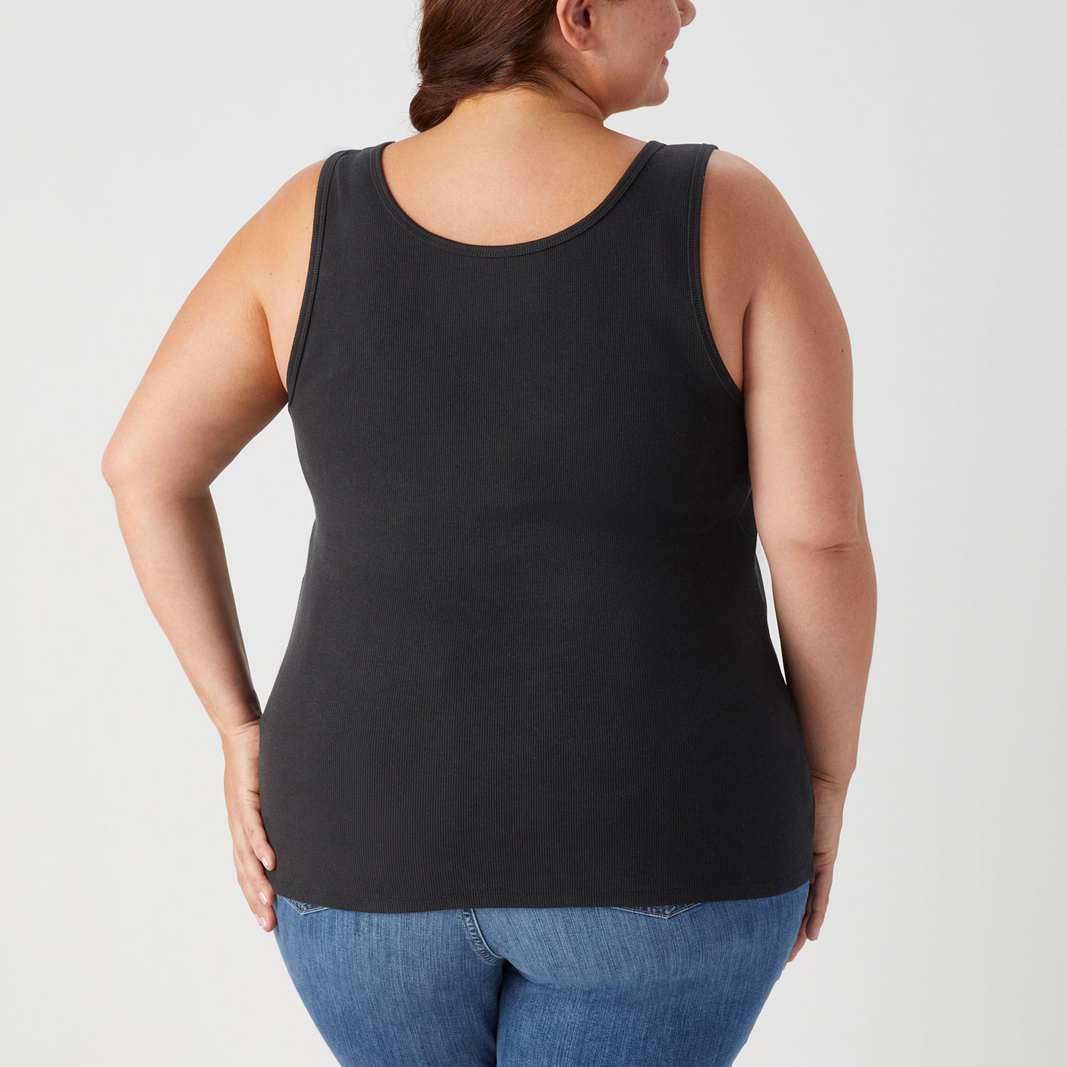 Women's Plus No-Yank Rib Tank