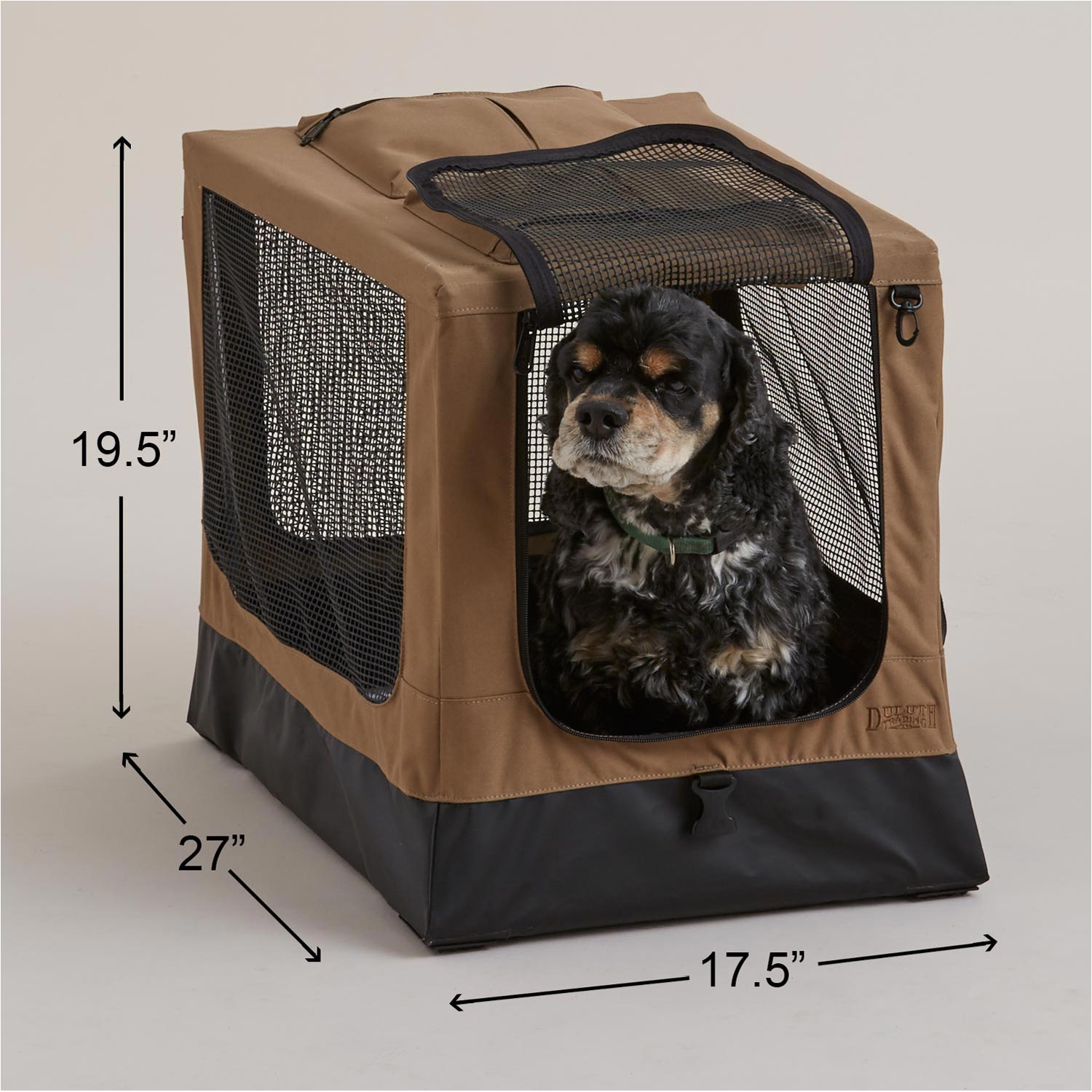 Folding Dog Crate Large - Brown - Duluth Trading Company