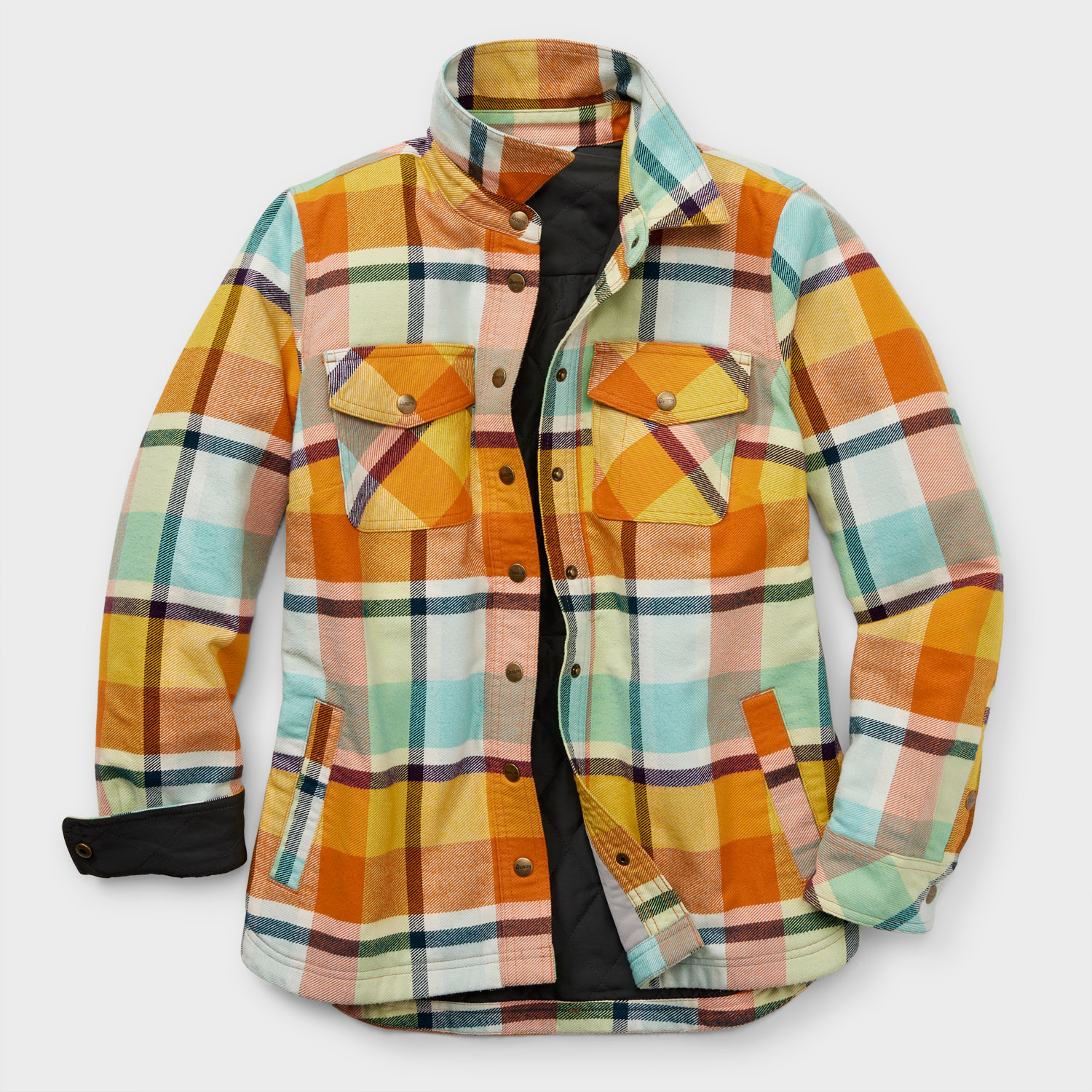 Women's Plus Folklore Flannel Insulated Shirt Jac | Duluth Trading