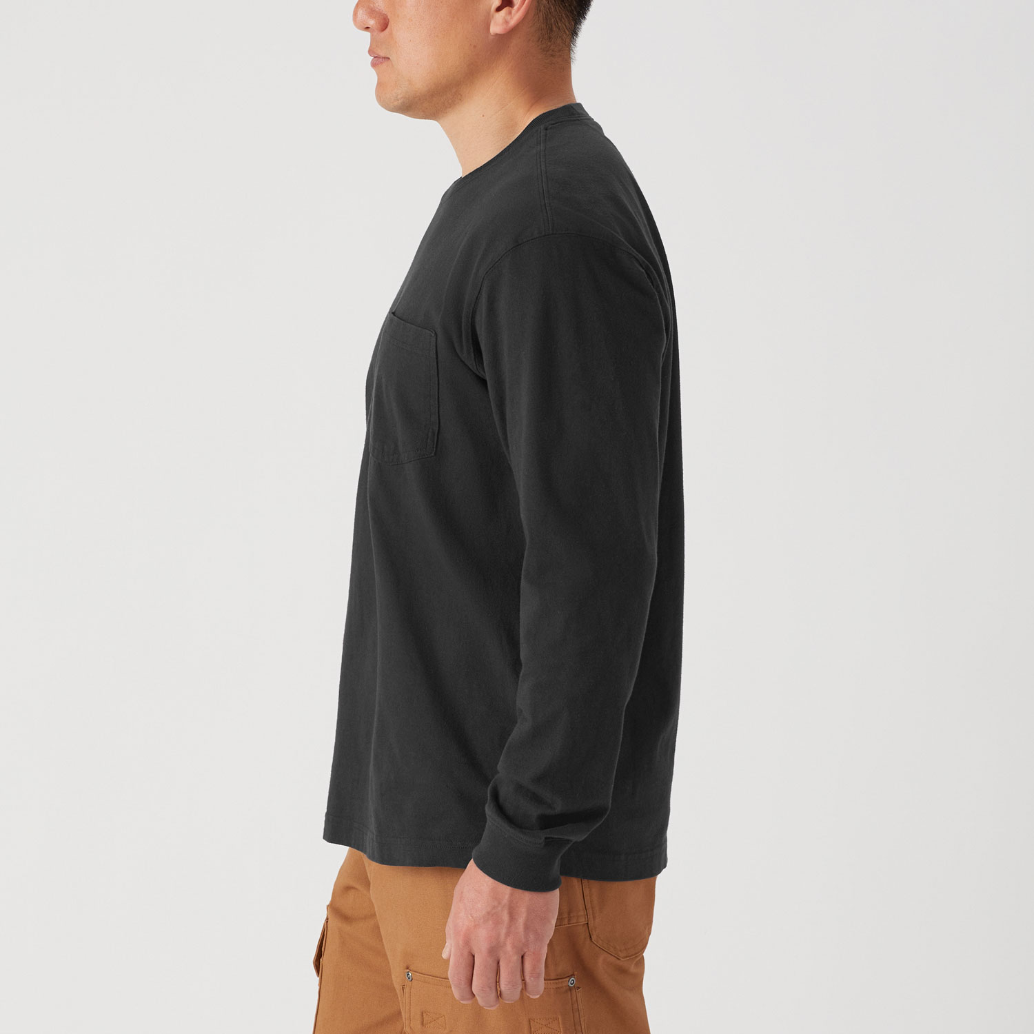 Men's Un-Longtail T Relaxed Fit Long Sleeve Pocket Crew