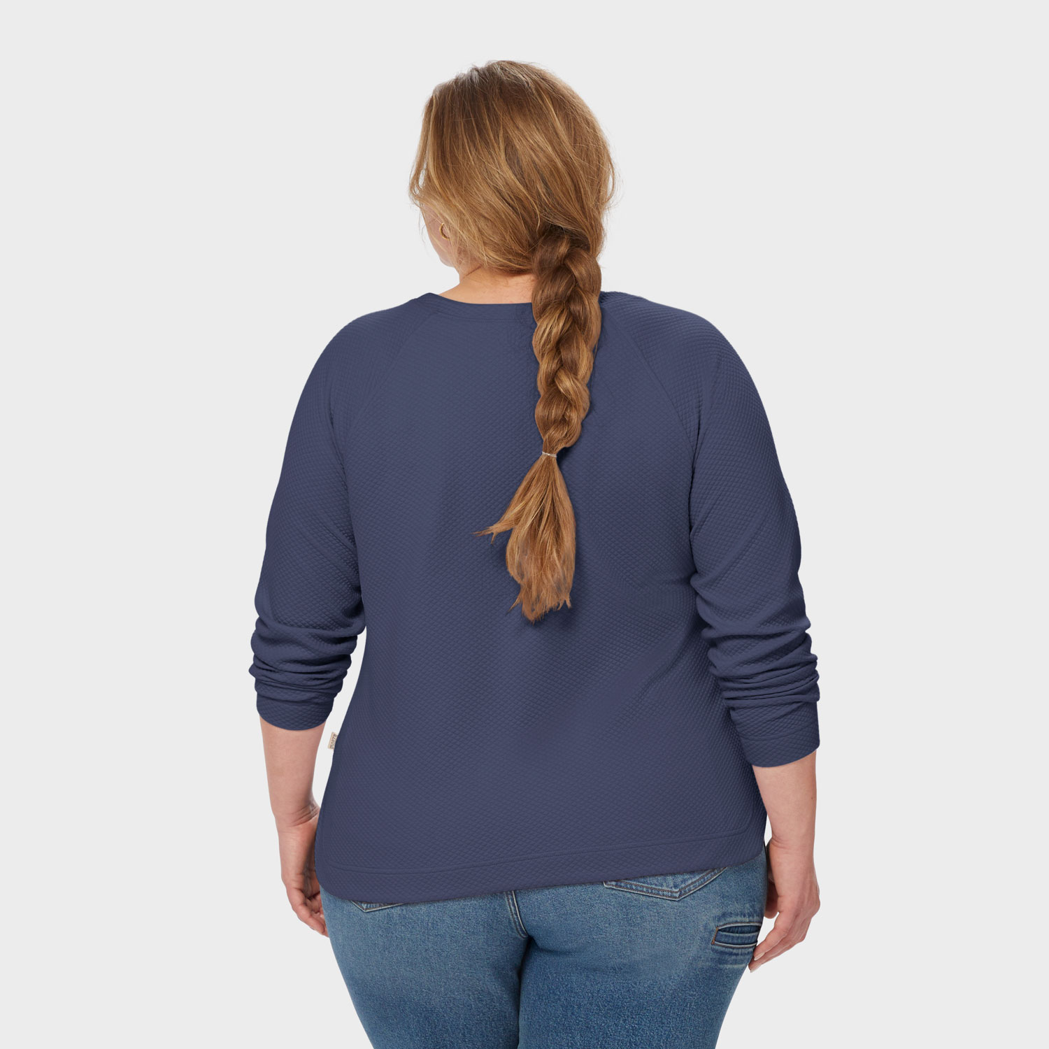 Women's Plus AirLoc Quilted Crew Pullover - image 2