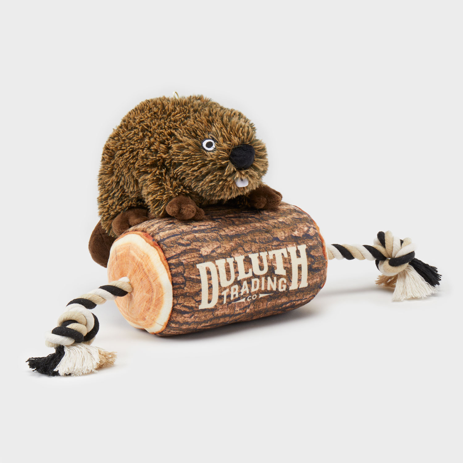 Angry Beaver on a Log 2-in-1 Dog Toy | Duluth Trading Company