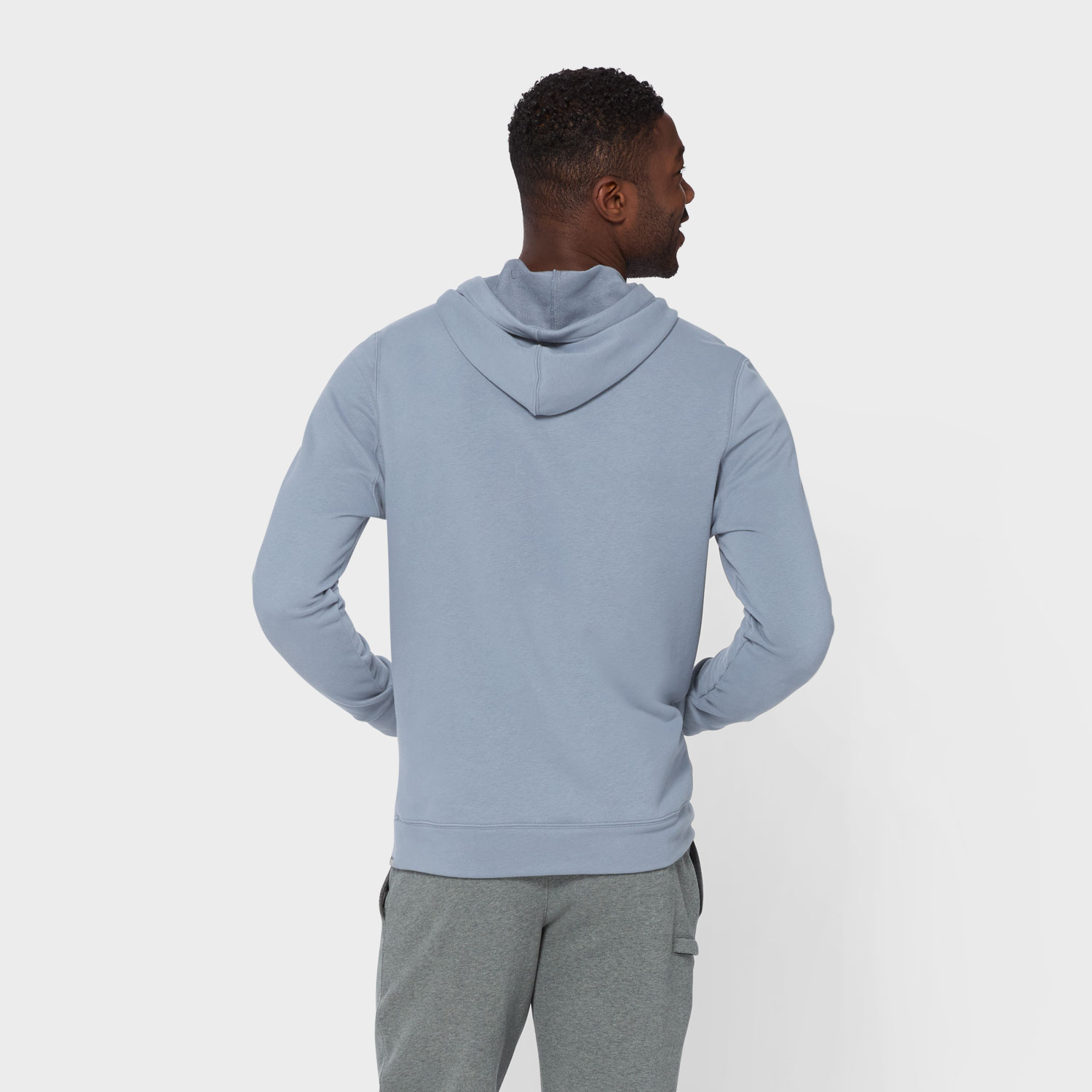 Men's Lazy French Terry Pullover Hoodie Sweatshirt
