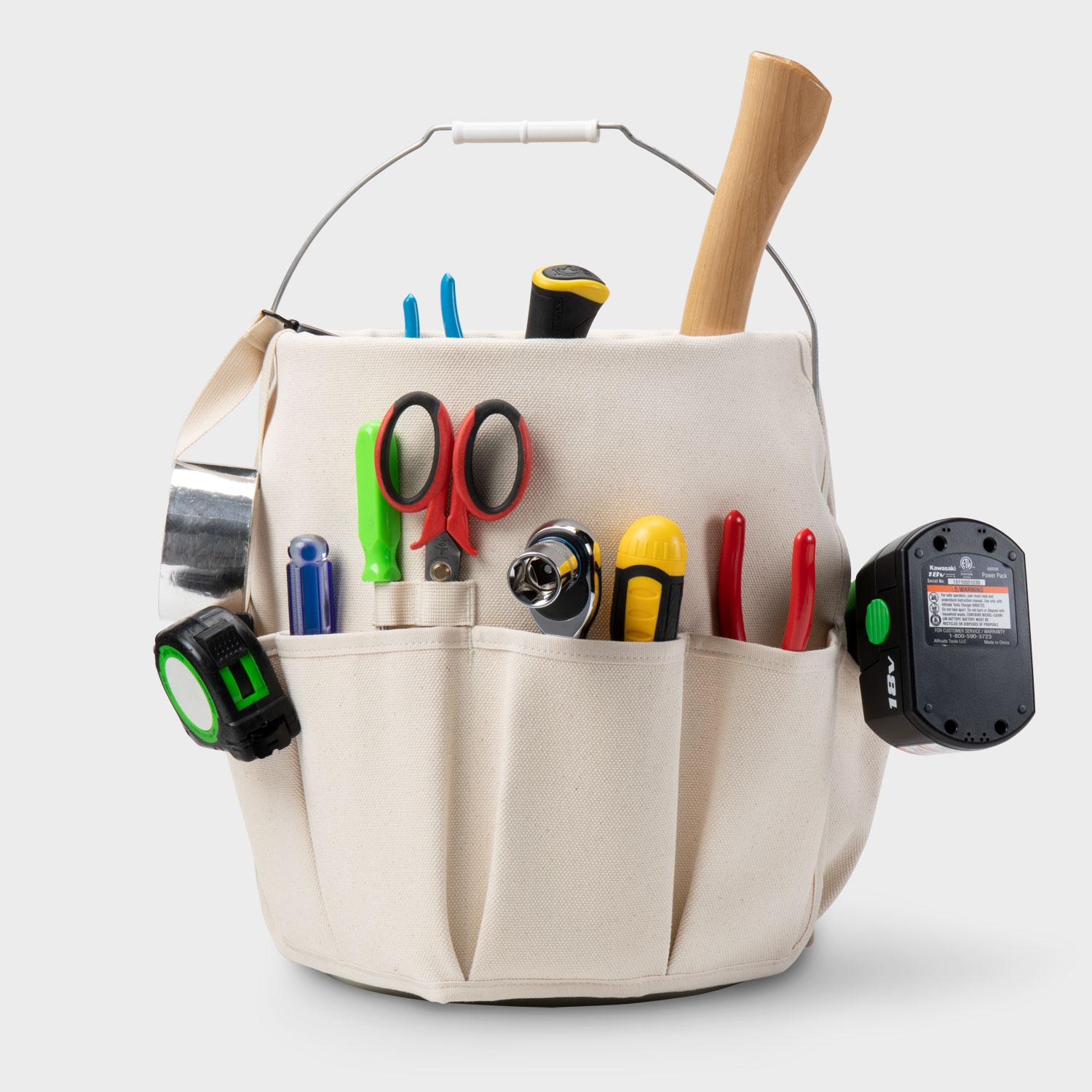 Tool Bucket Bag Best Bucket Organizer Best Lineman Tool Bag Canvas - Main Image