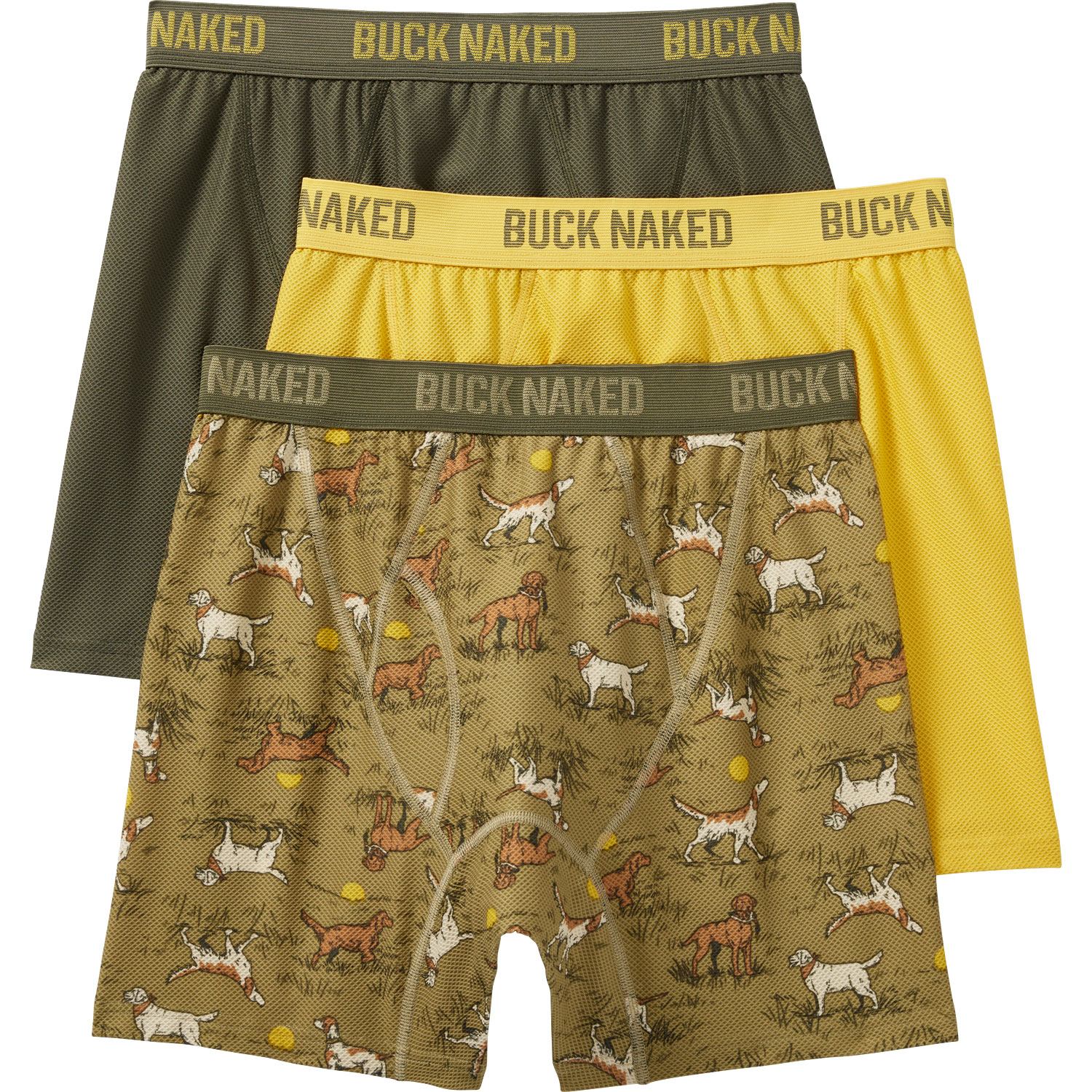 Men's Buck Naked Performance Boxer Briefs 3-Pack Gift Set | Duluth