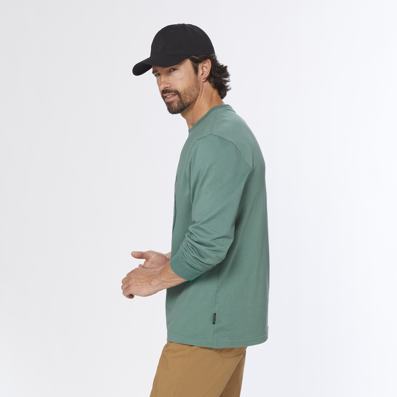 Men's AKHG Crosshaul Cotton Graphic Long Sleeve T