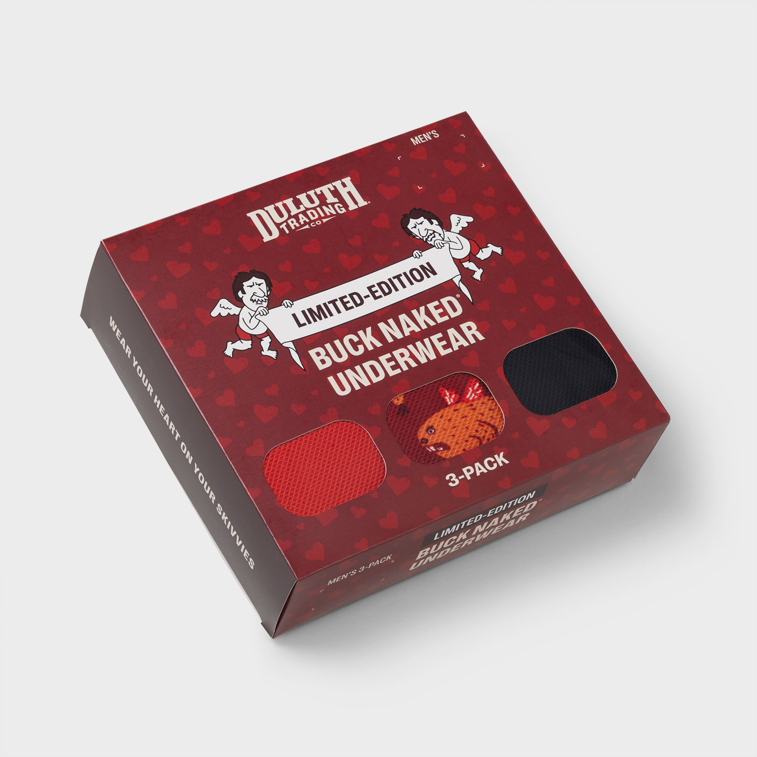 Men's Buck Naked Boxer Briefs 3-Pack