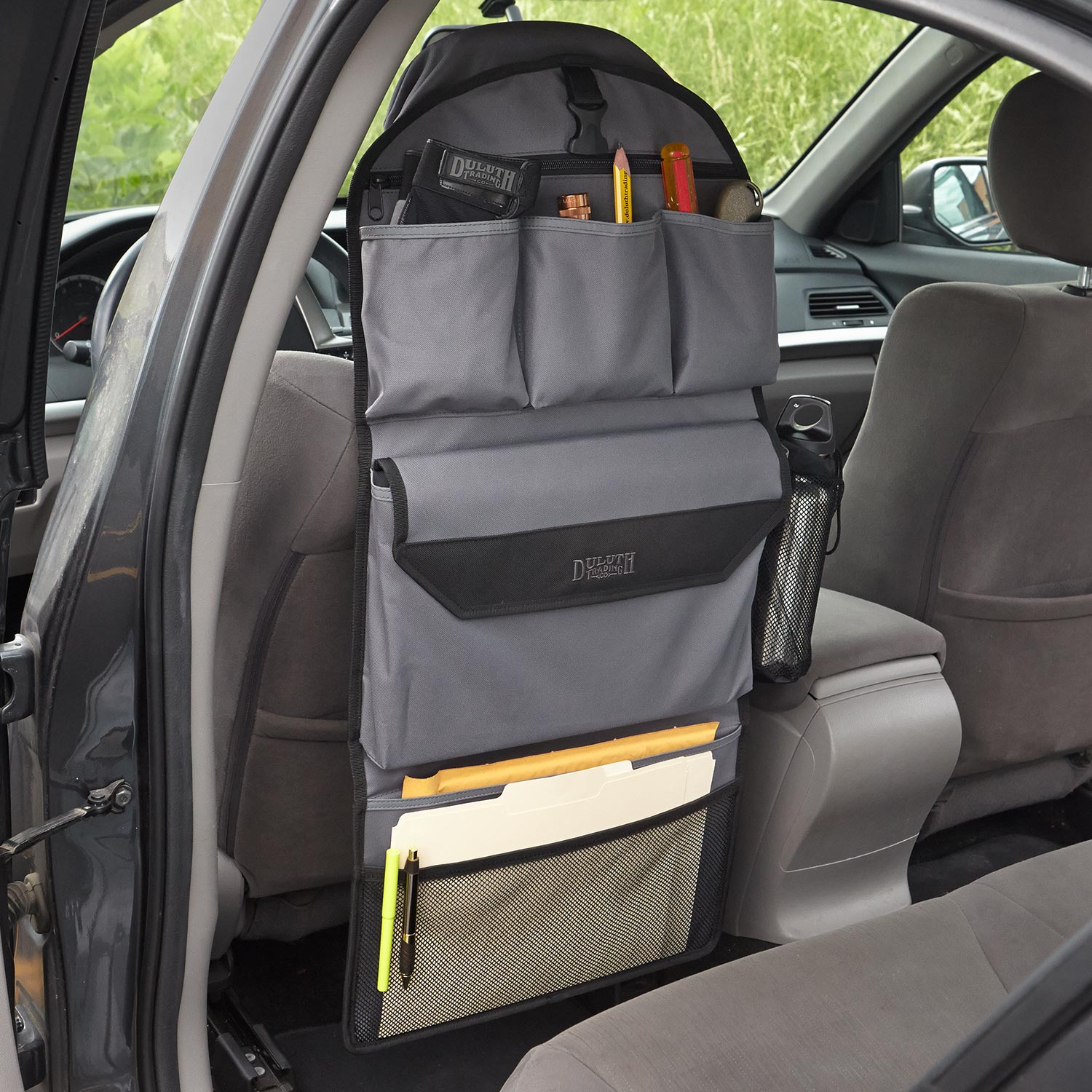 Seat Back Organizer - Gray/Silver - Duluth Trading Company