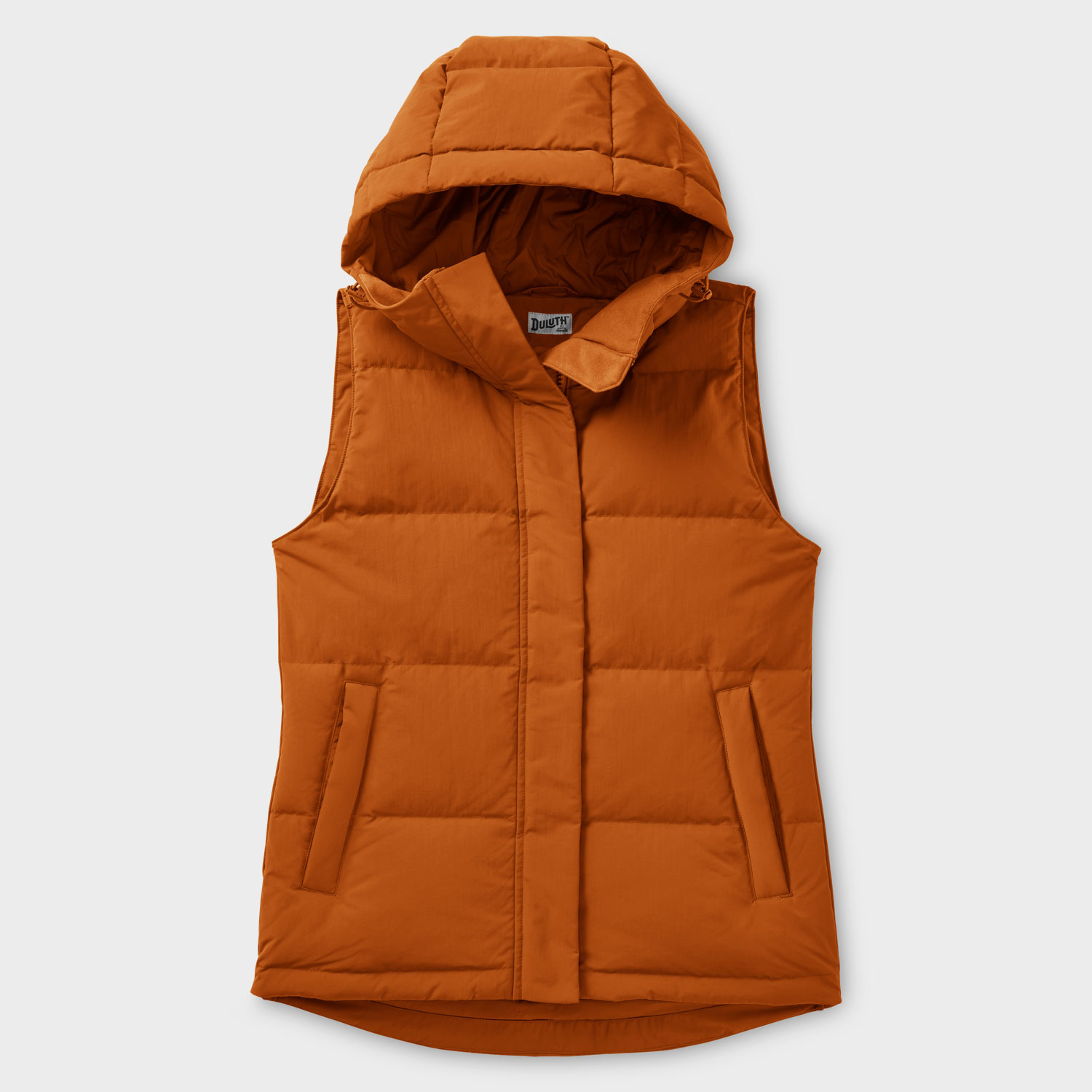 Leather Ruffer Women's Ruffer Puffer Hooded Down Vest | Duluth Trading Company