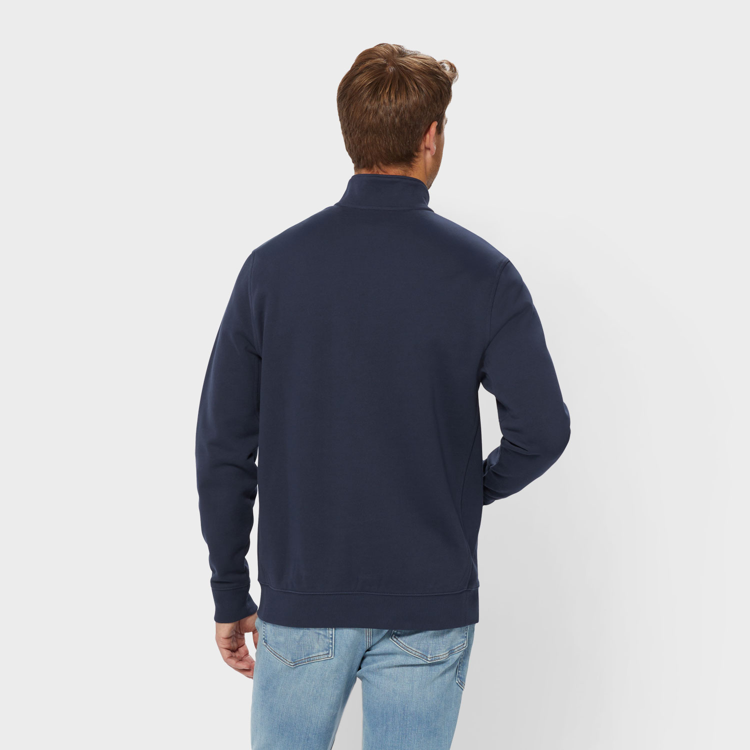 Men's Souped-Up Sweats Pullover Quarter Zip Mock Neck - image 2