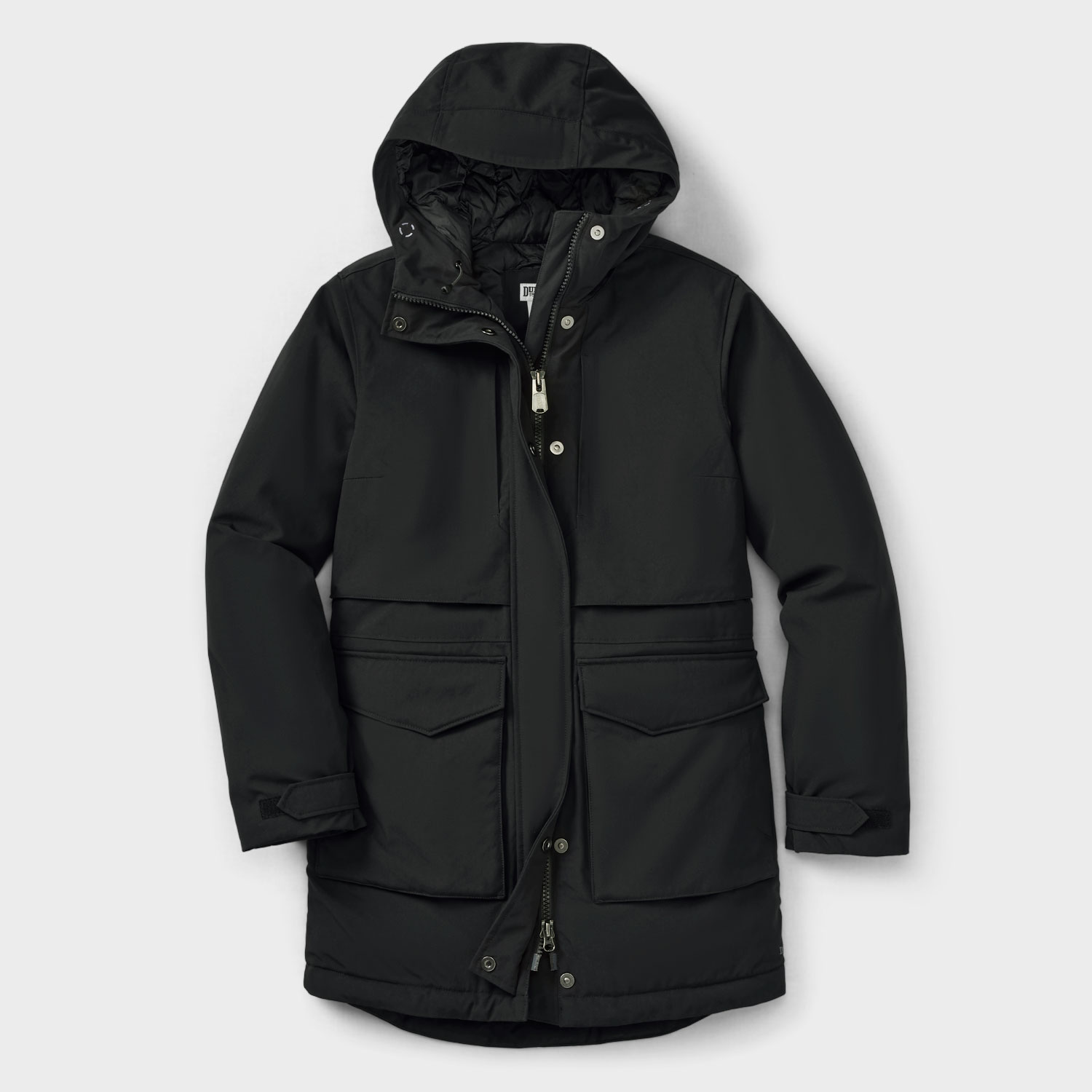 Duluth Trading Cold Faithful Hooded Down Parka XXL Black NEW selling