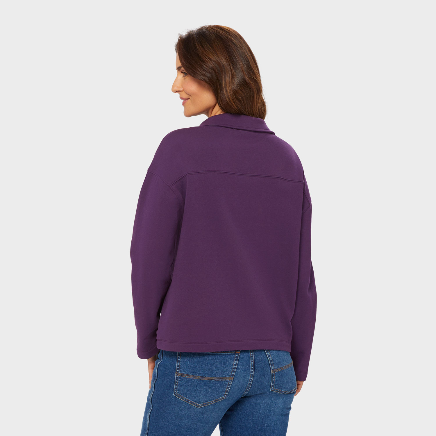 Women's Canal Park Terry Collared Long Sleeve - image 2