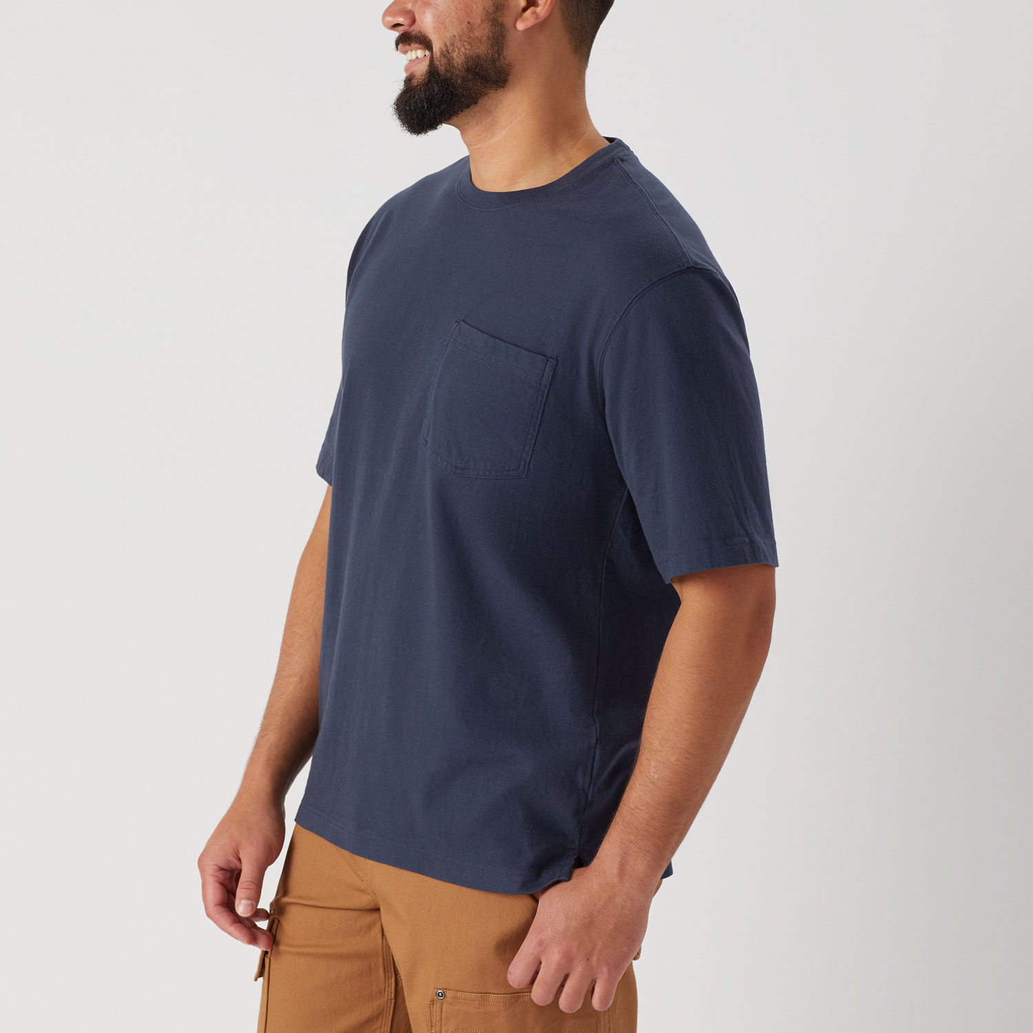 Men's Un-Longtail T Relaxed Fit Short Sleeve Pocket Crew