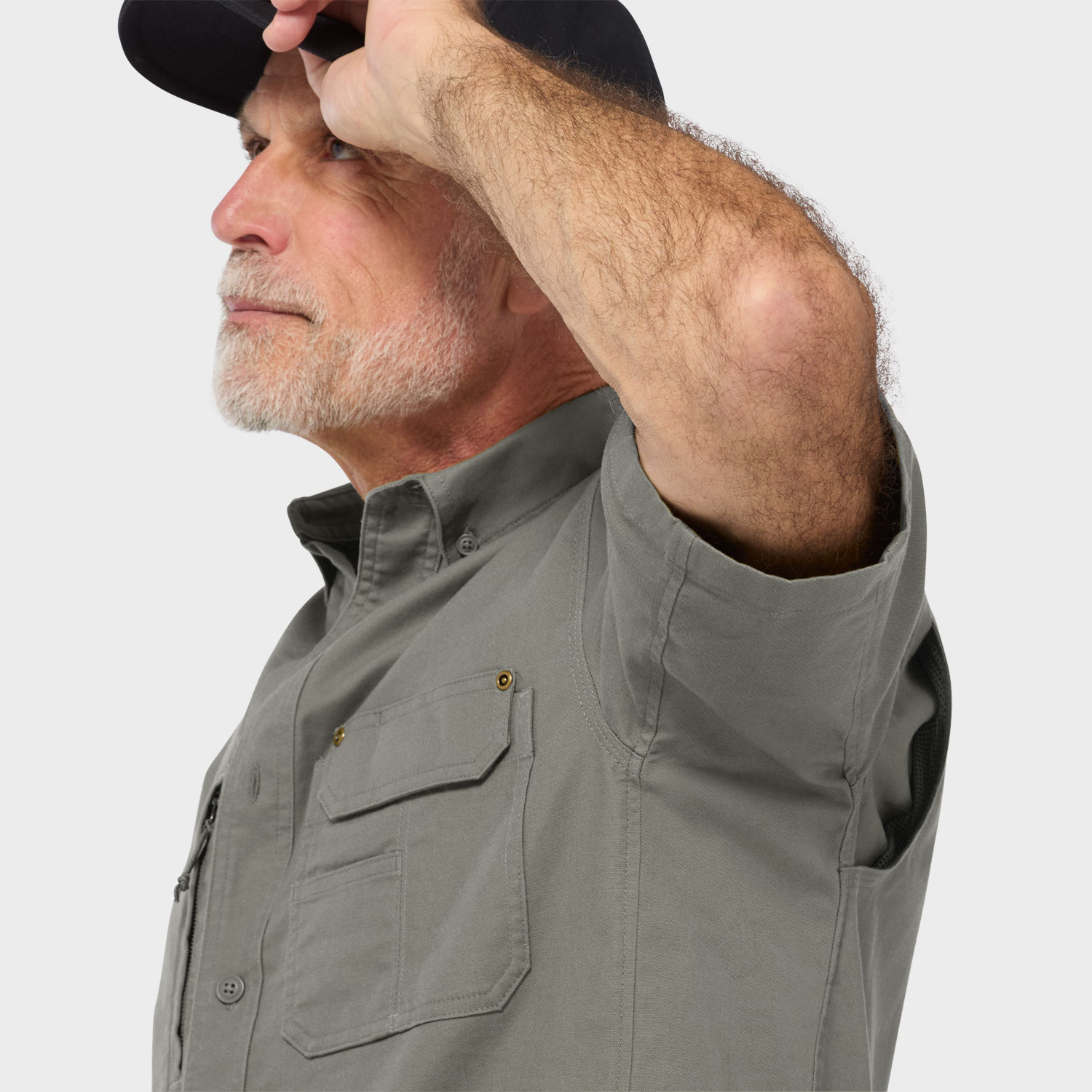 Men's Fire Hose Lightweight Short Sleeve Work Shirt - image 4