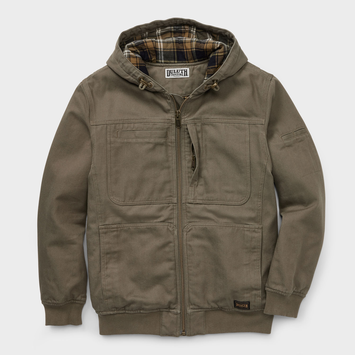 Men's Fire Hose Flannel-Lined Hooded Action Jac | Duluth Trading