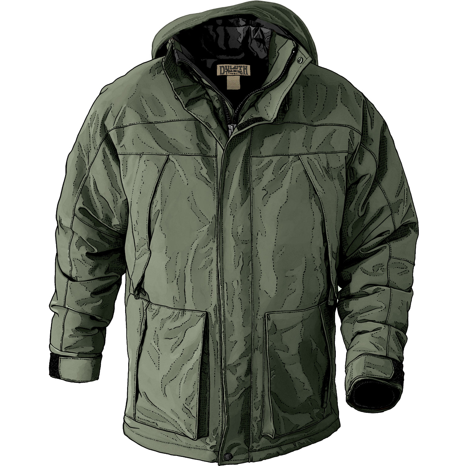 Men's Whaleback Waterproof Insulated Parka | Duluth Trading Company