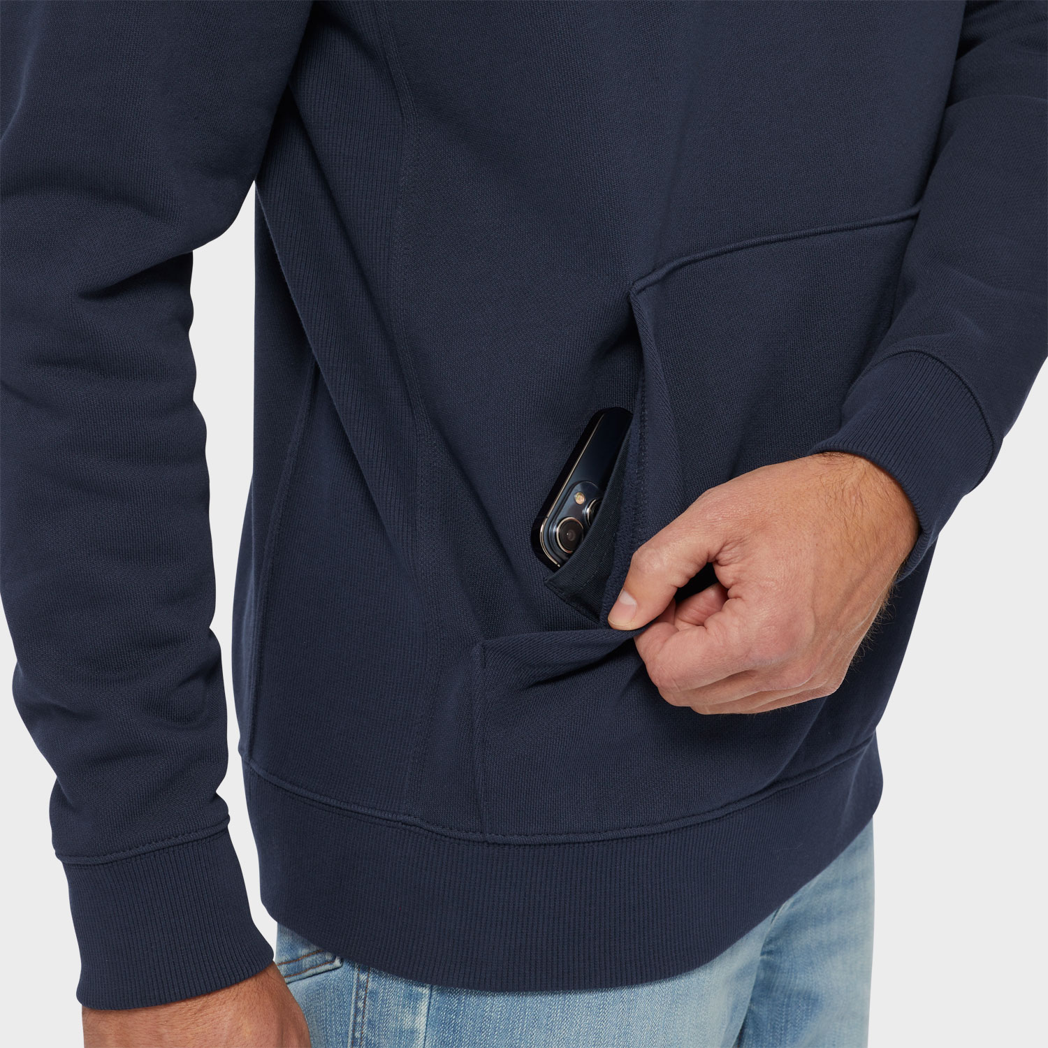 Men's Souped-Up Sweats Pullover Quarter Zip Mock Neck - image 4