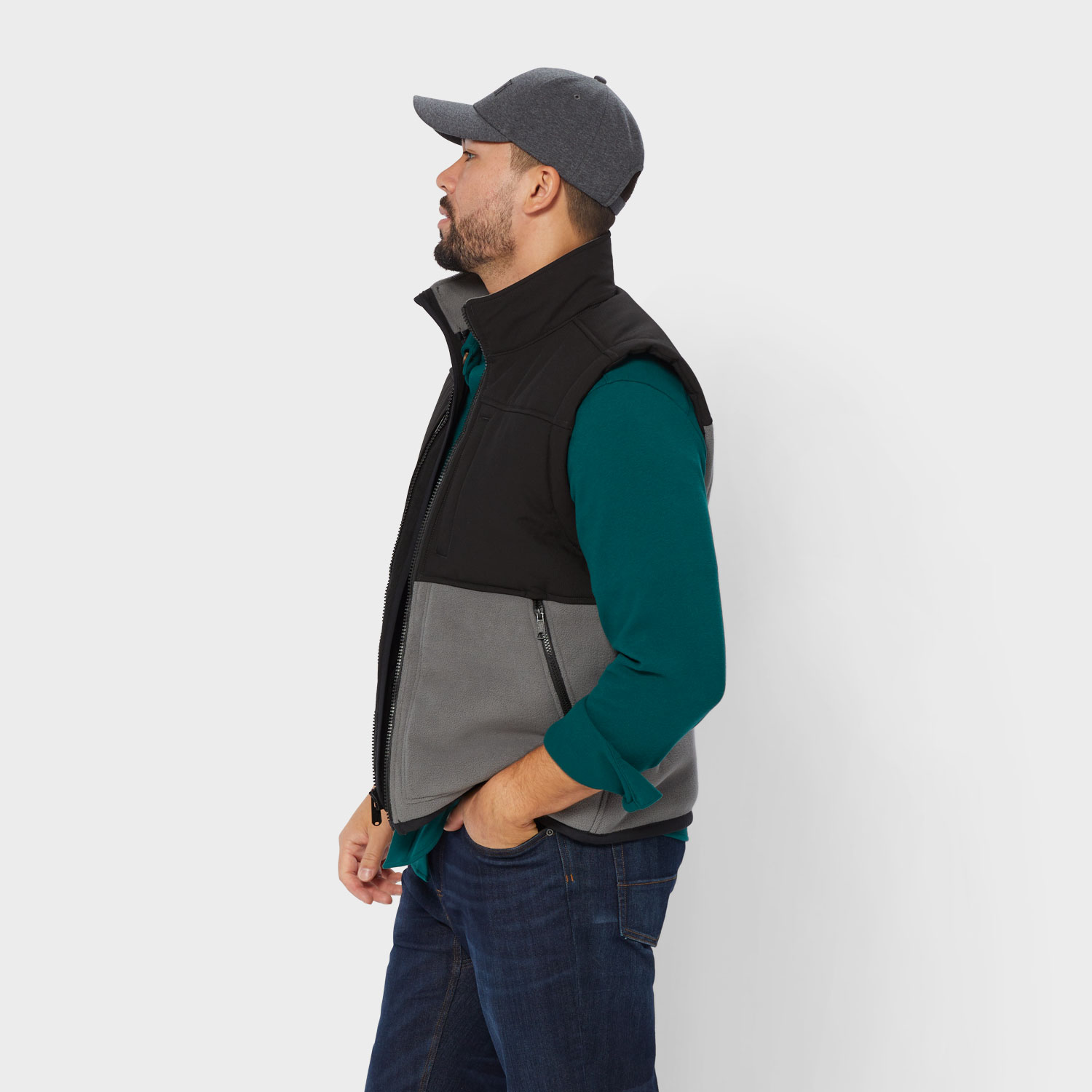 Men's Bear Hide Fleece Vest - image 3