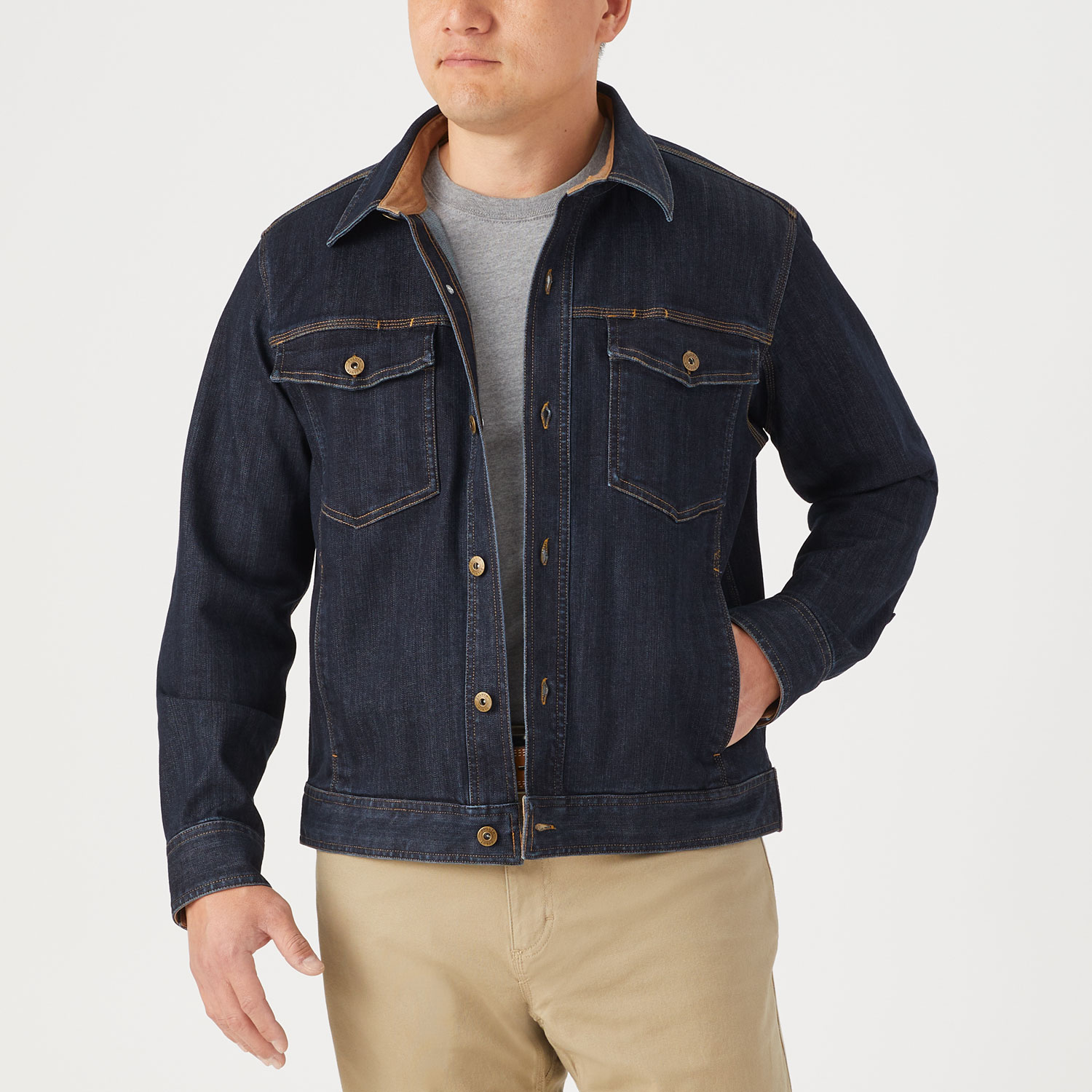 Men's Double Flex Denim Standard Fit Trucker Jacket | Duluth