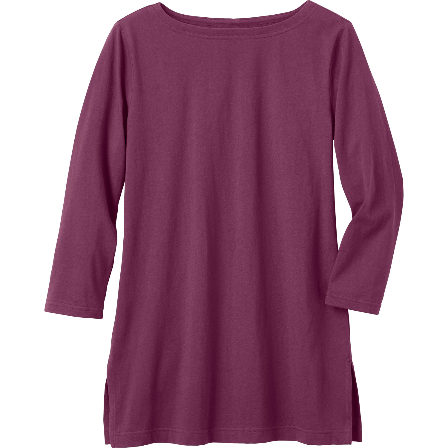 Women's Lightweight 3/4 Sleeve Boatneck Tunic