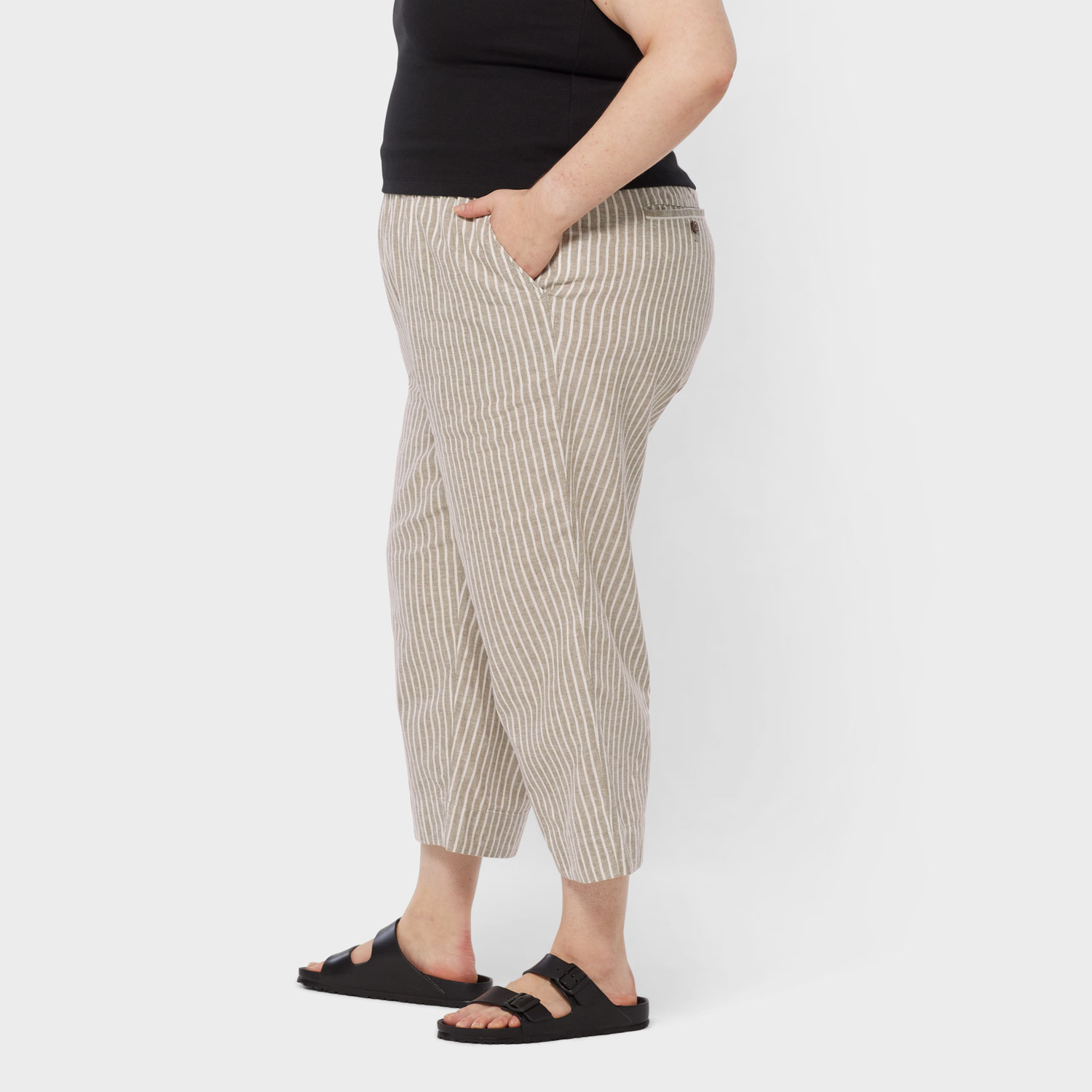Women's Plus Overeasy Lightweight Hemp Capris - image 3