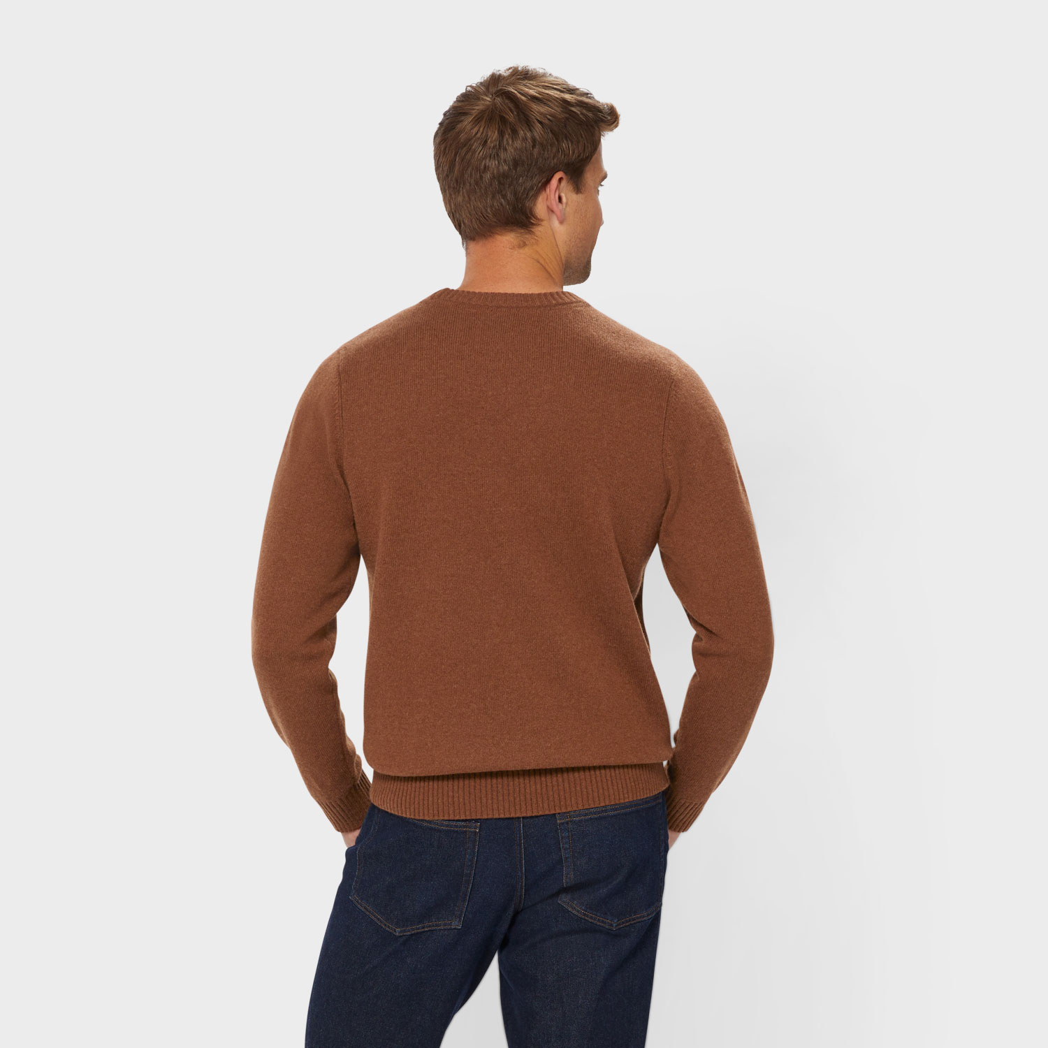 Men's Lambswool Crew Sweater - image 2