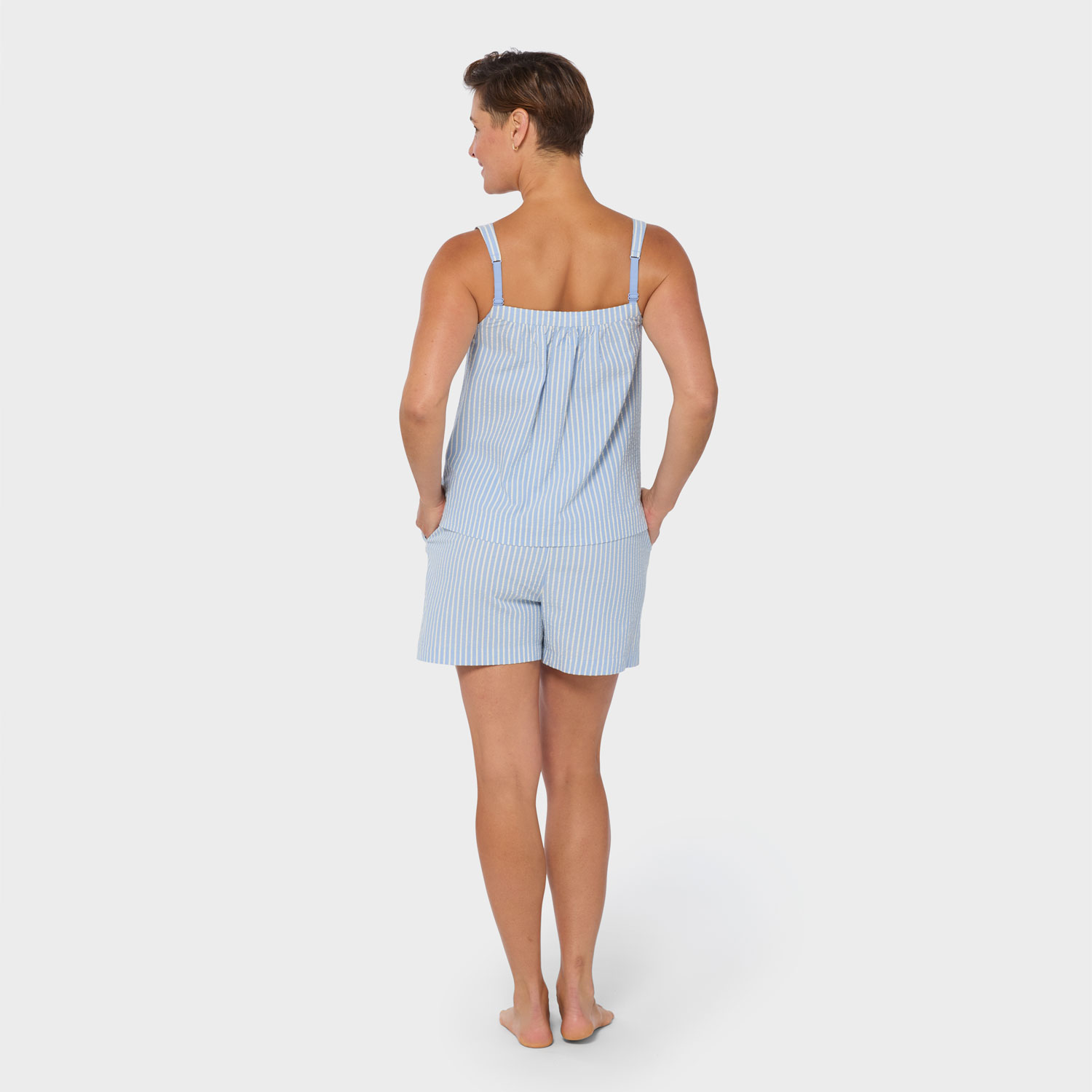 Women's Seersucker Pajama Set - image 2