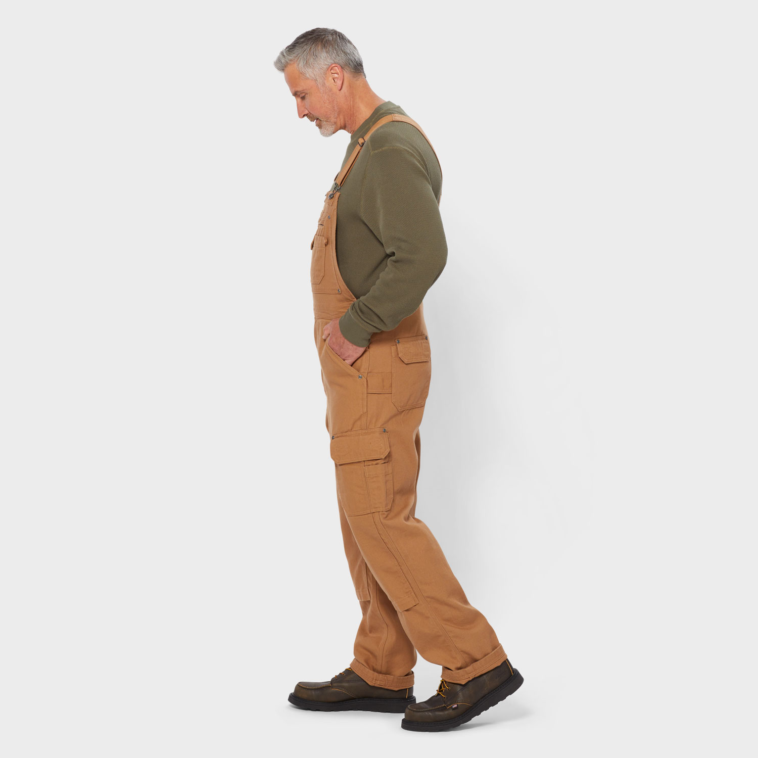 Men's Fire Hose Bib Overalls - image 3