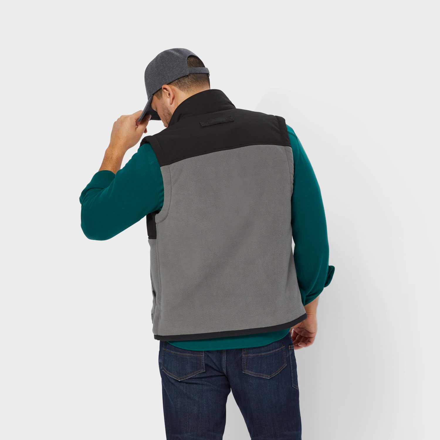 Men's Bear Hide Fleece Vest - image 2