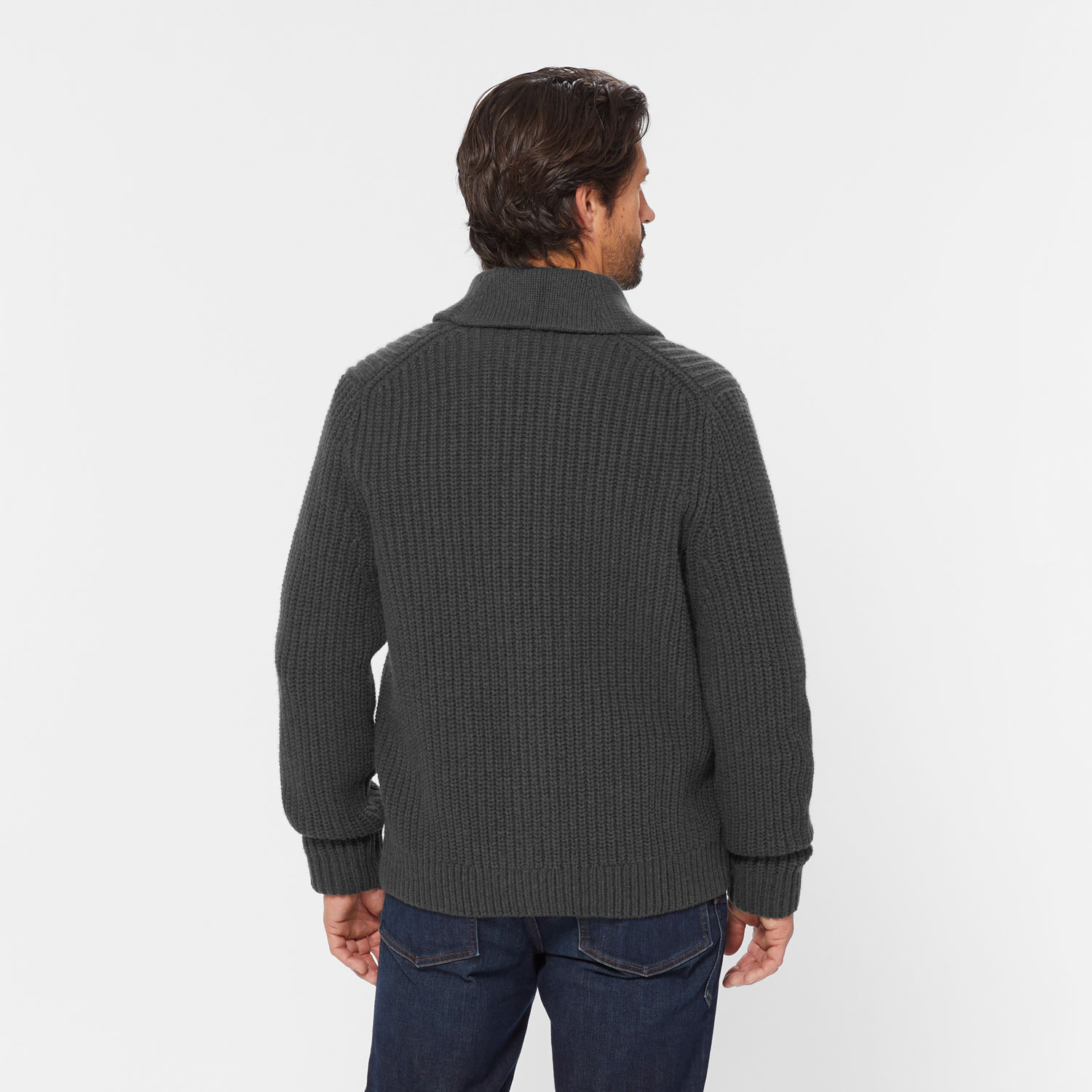 Men's Lambswool Shawl Collar Cardigan - image 2